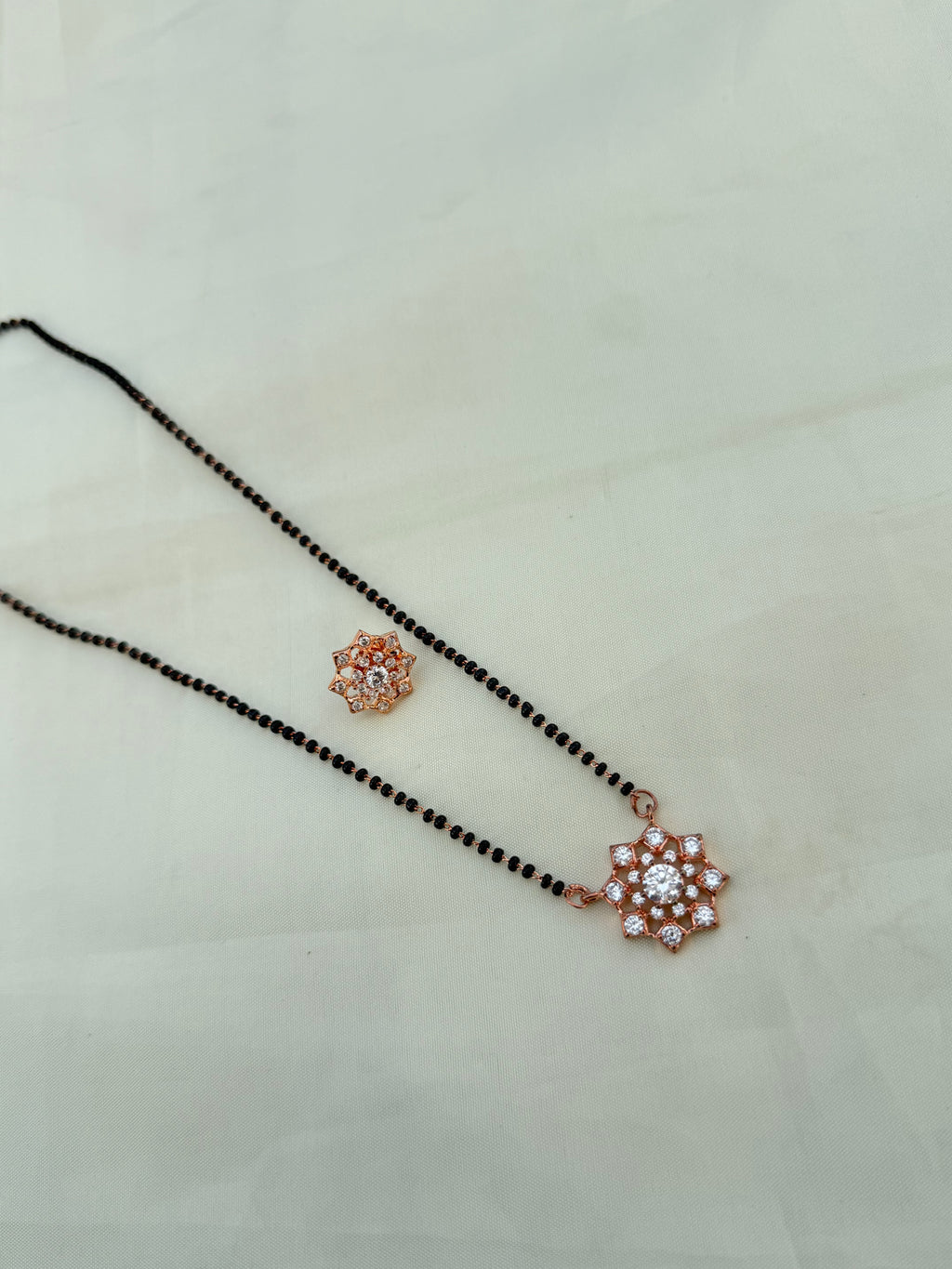 Bb604 rose-gold 18 inches Blackbeads with studs