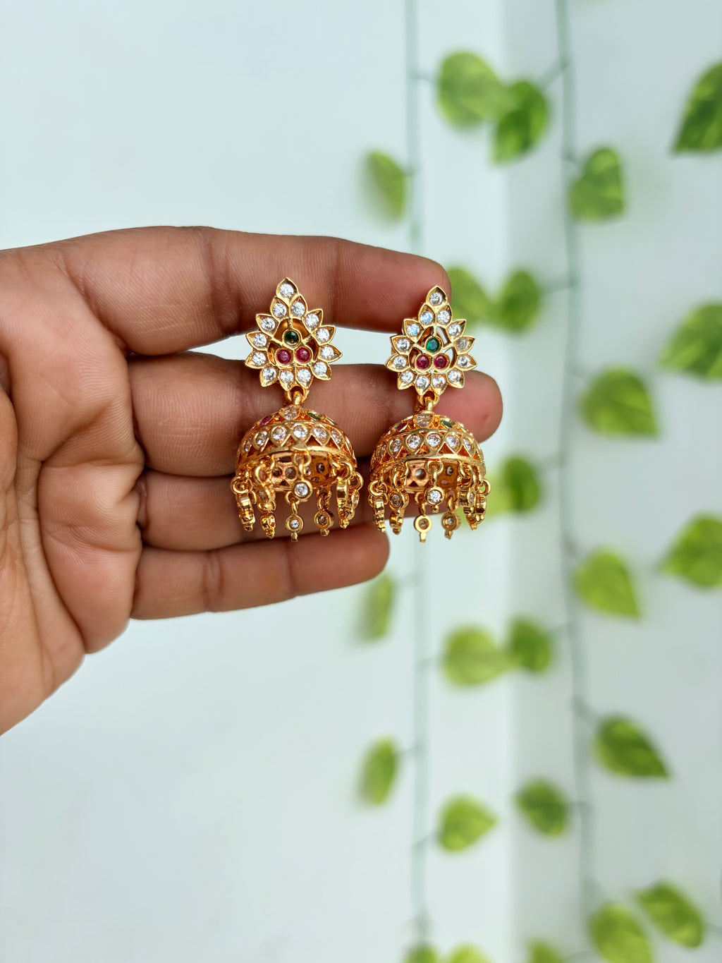 Panchaloham Multi butta earrings ph641
