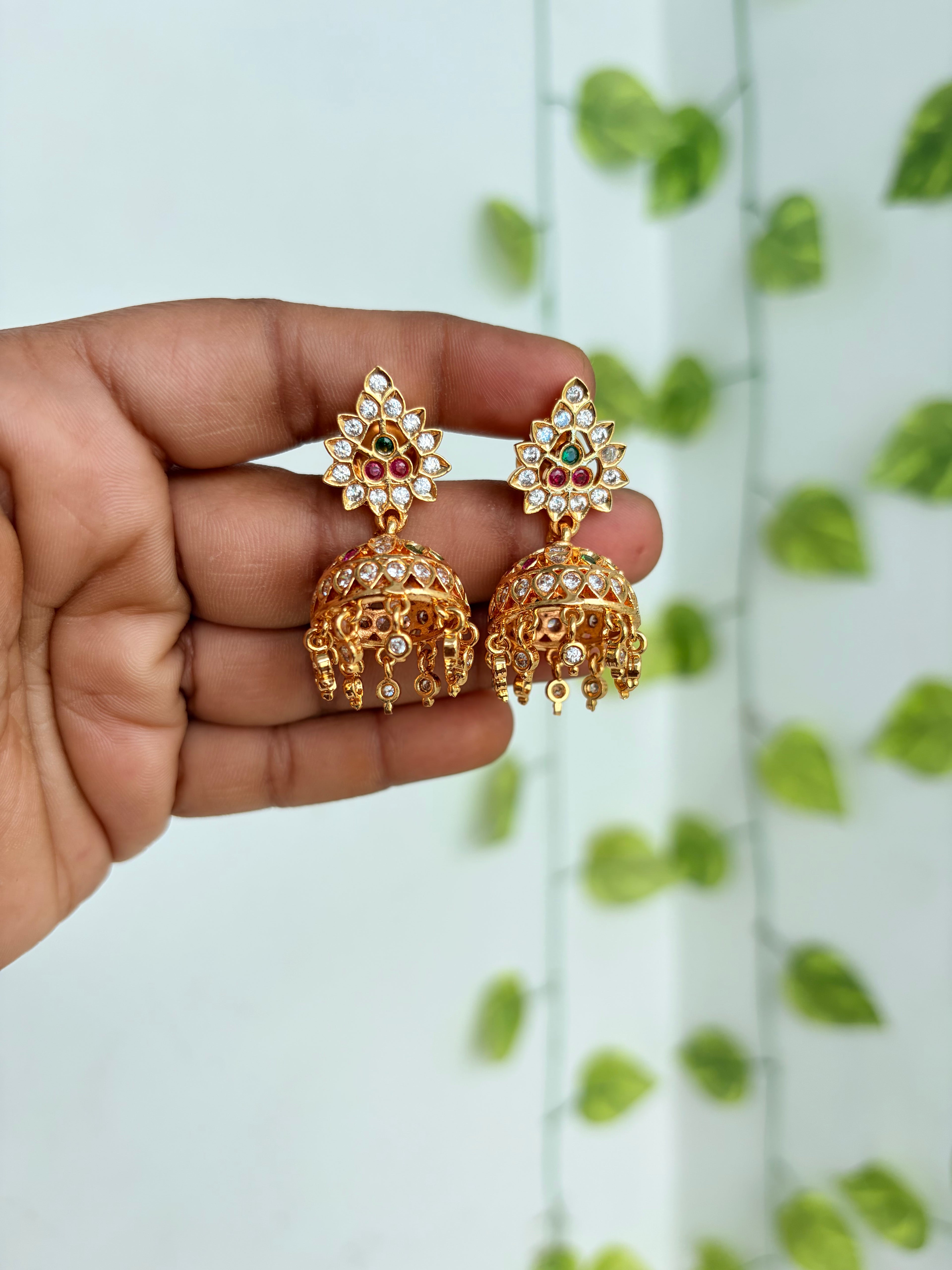 Panchaloham Multi butta earrings ph641
