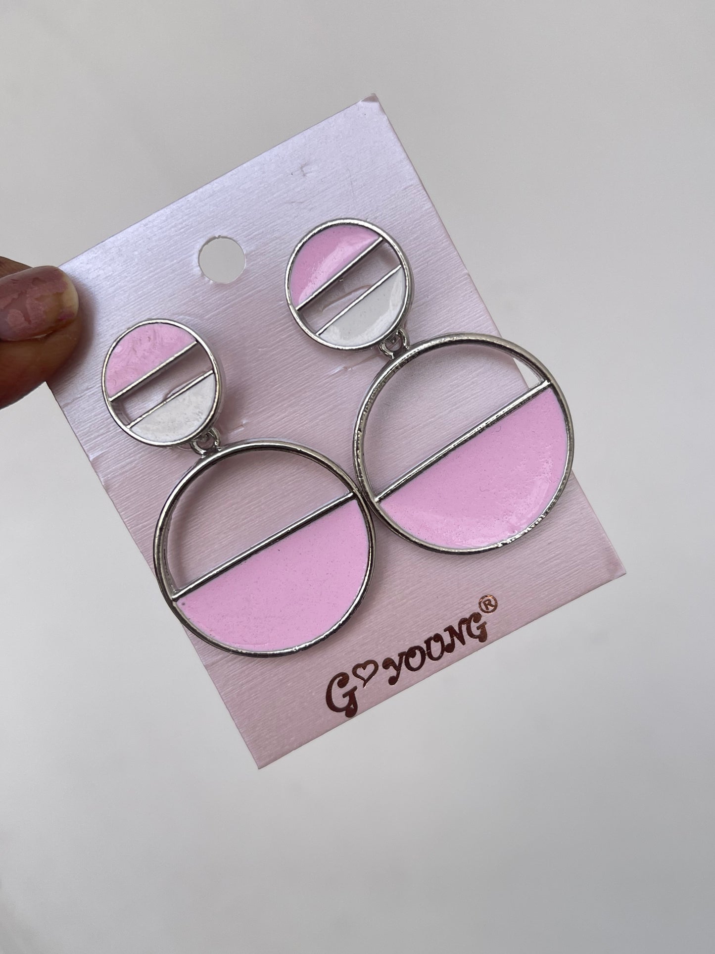 2 circles Western lightweight earrings