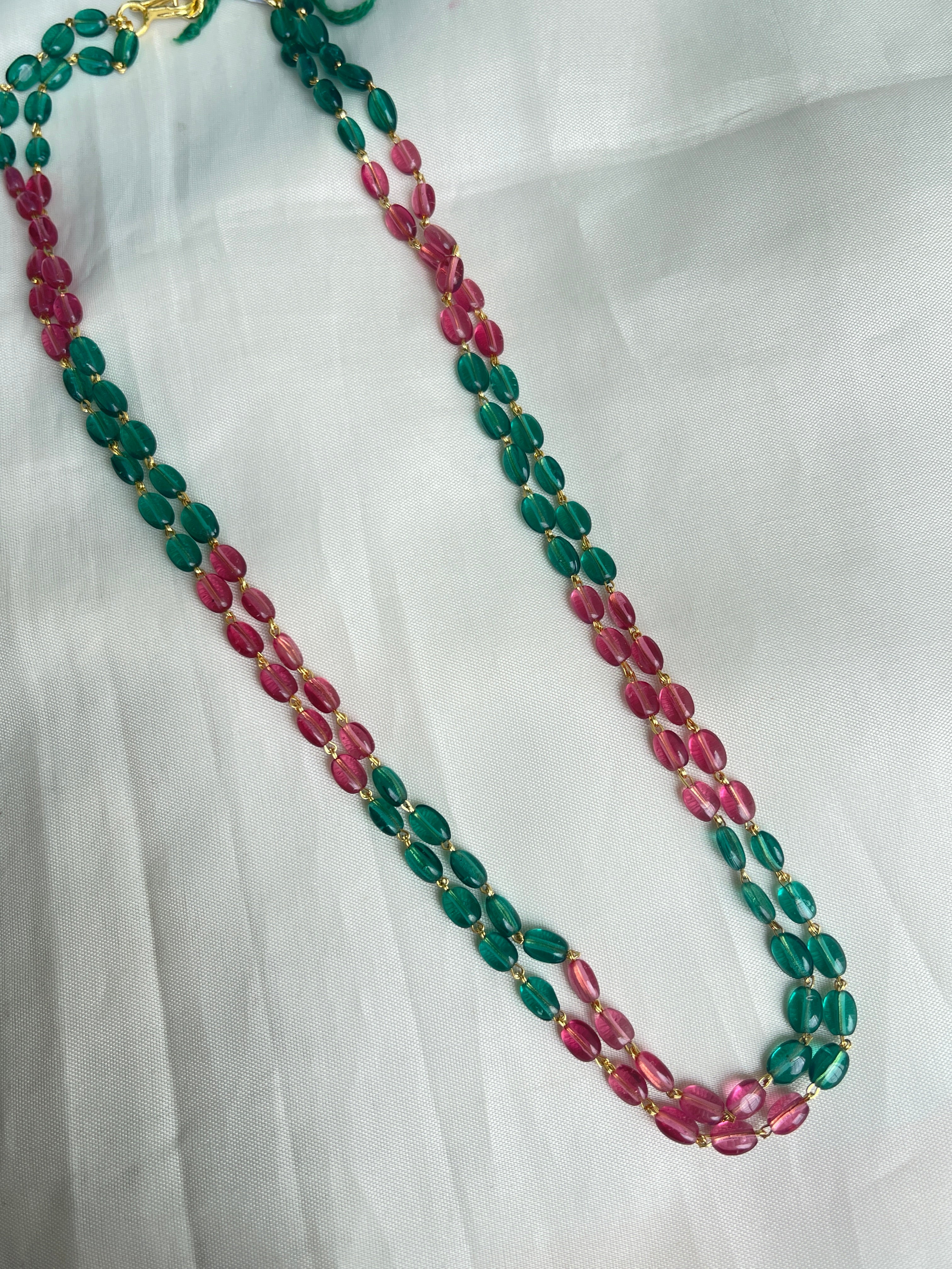 2 lines 18 inches beads