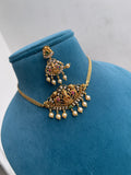Lakshmi Devi choker with earrings ns1600