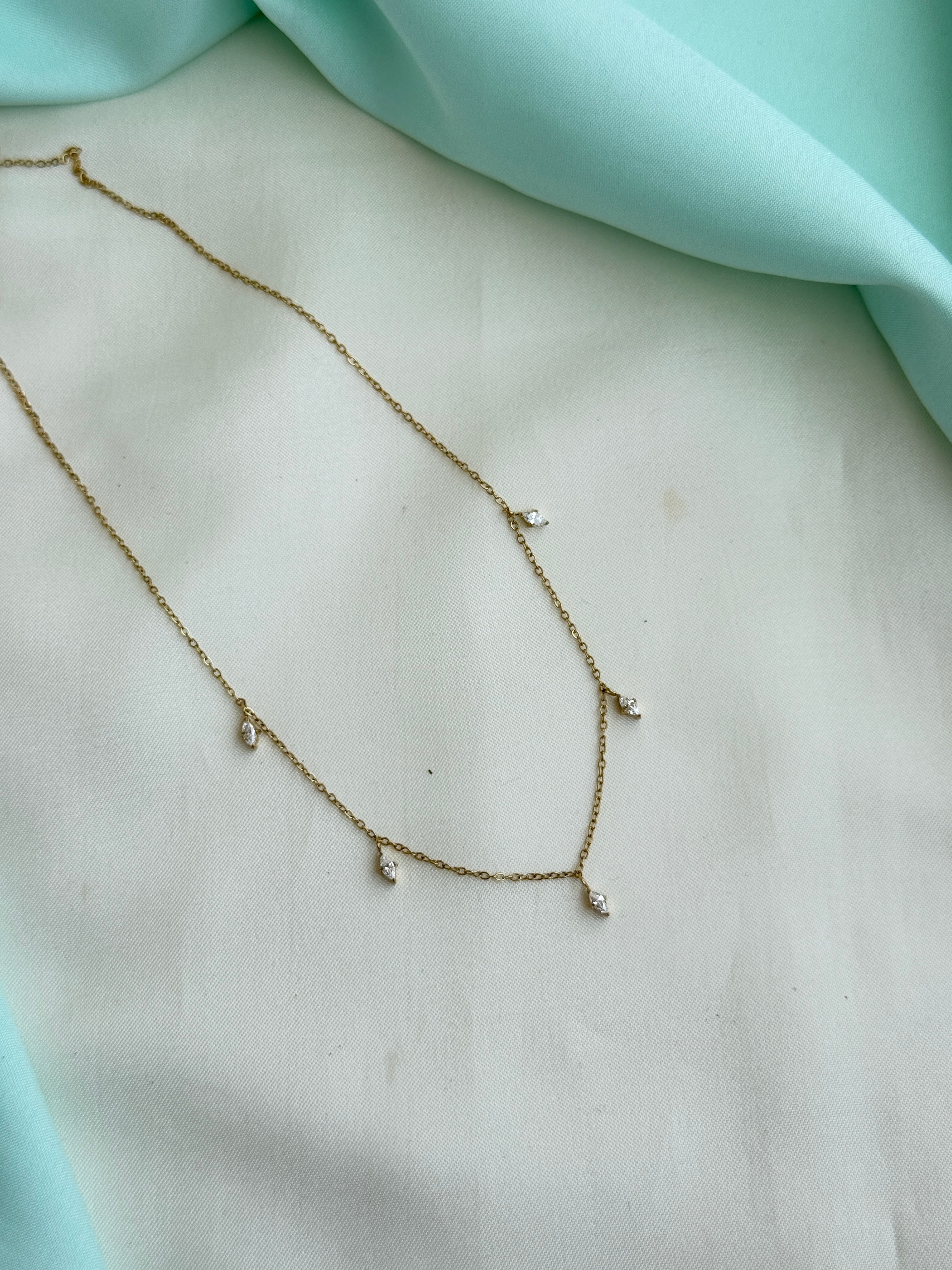 Dc013 anti tarnish drops 18inches adjustable daily wear chains