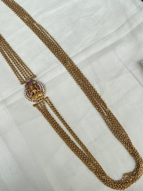 6 layers Lakshmi Devi side pendant chandraharam