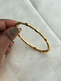 AB024 plain gold openable Anti tarnish bracelets
