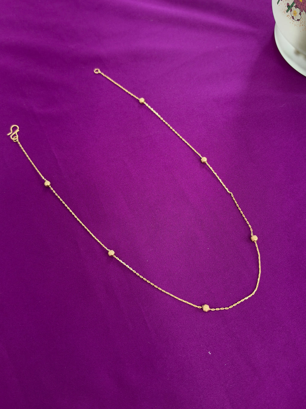 Ph701 unpolished Panchaloham balls 18 inches daily wear chain