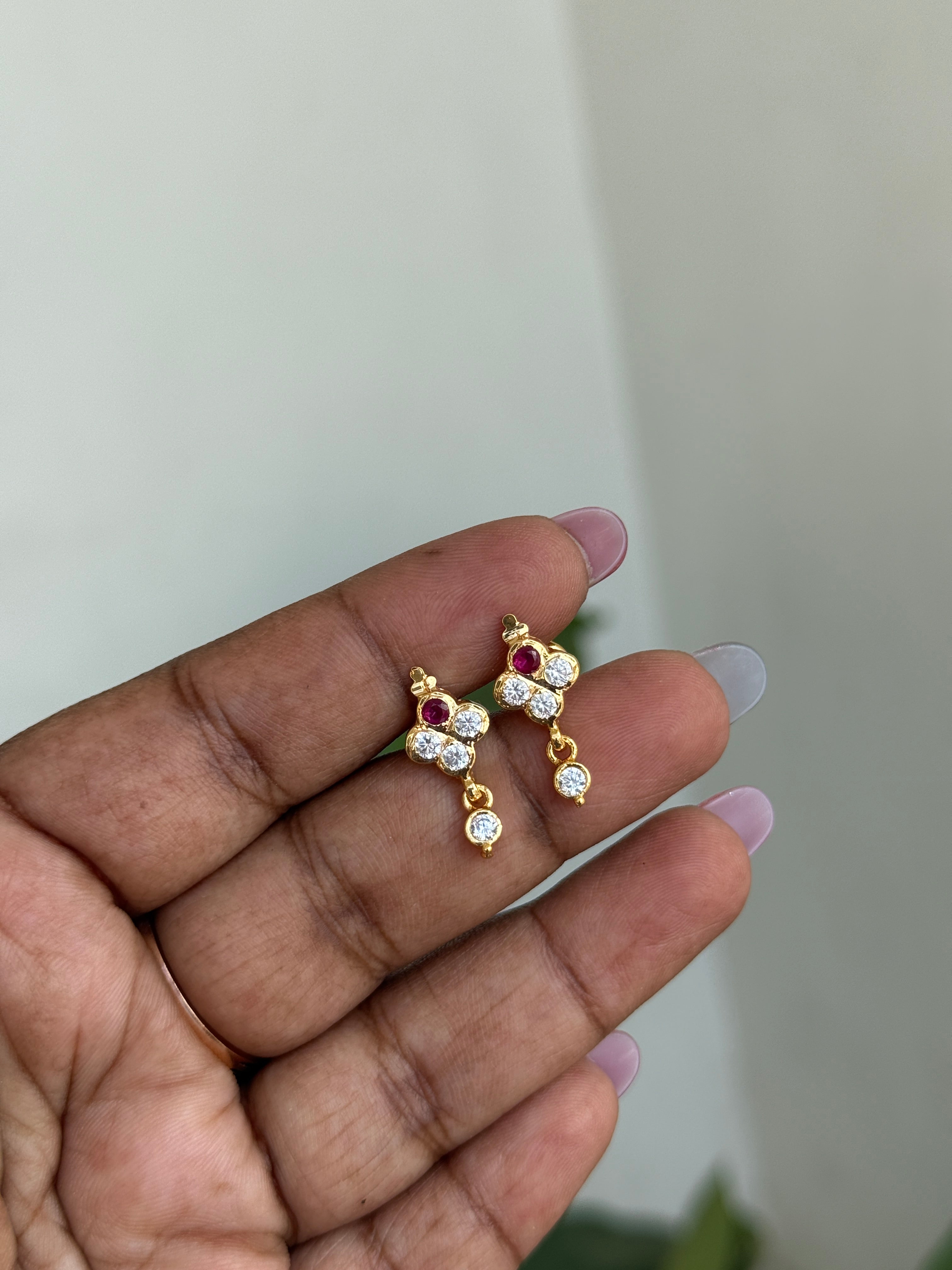Ph180 panchaloham small hanging earrings