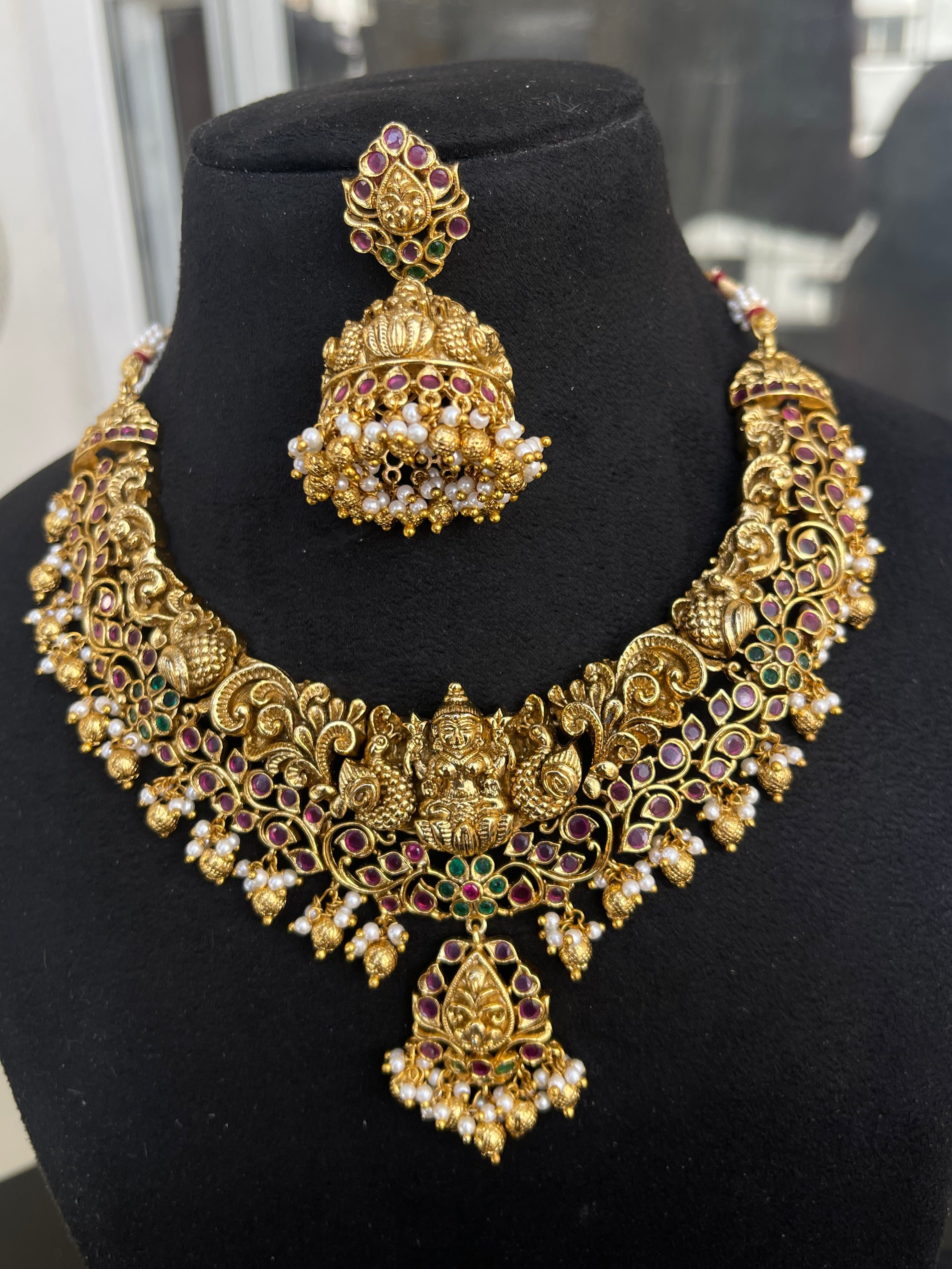 Lakshmi Devi nakshi neckset