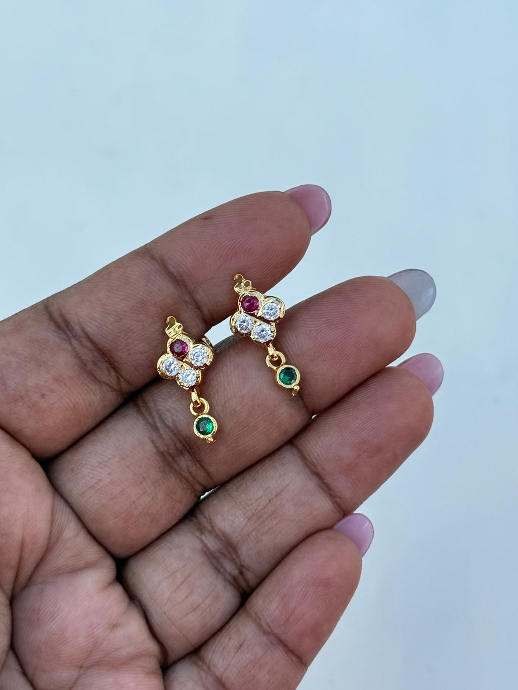 Ph180 panchaloham small hanging earrings