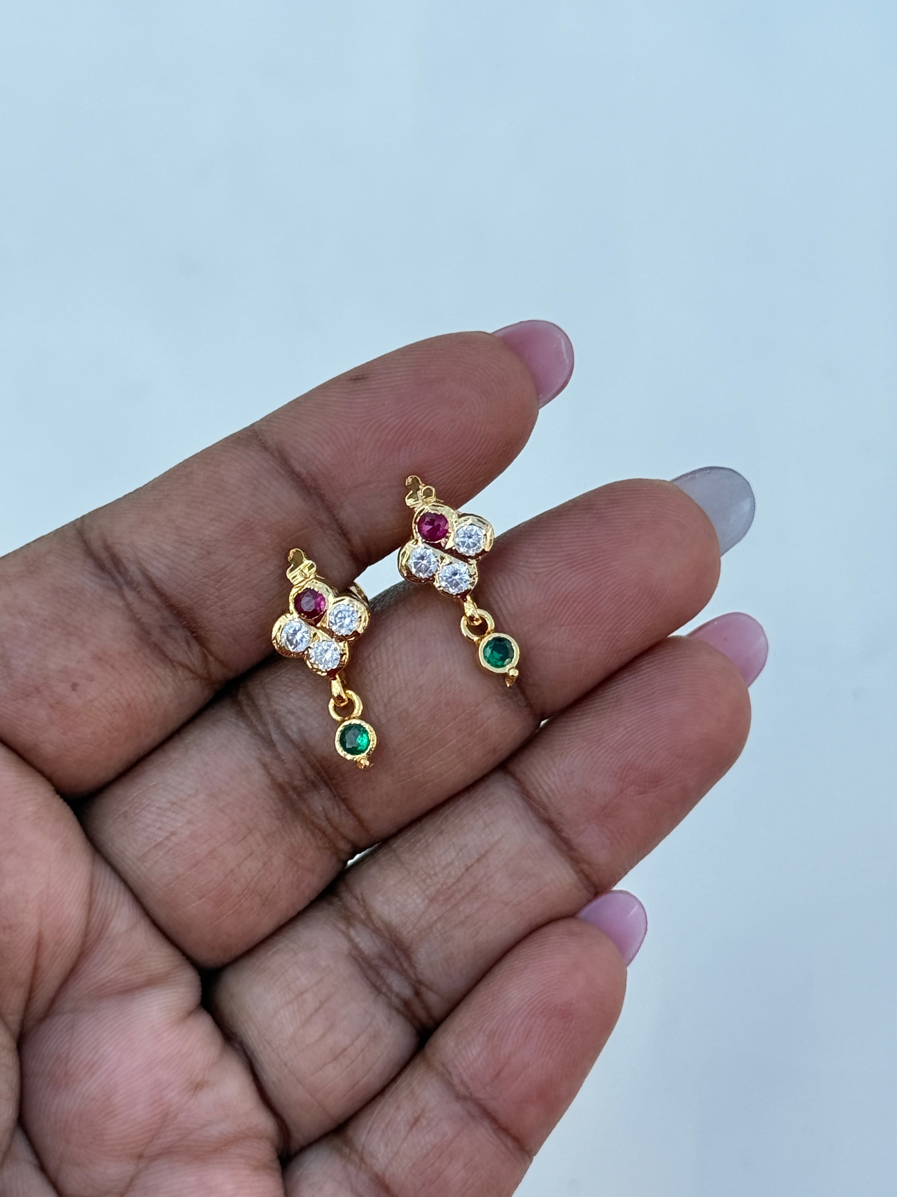 Ph180 panchaloham small hanging earrings