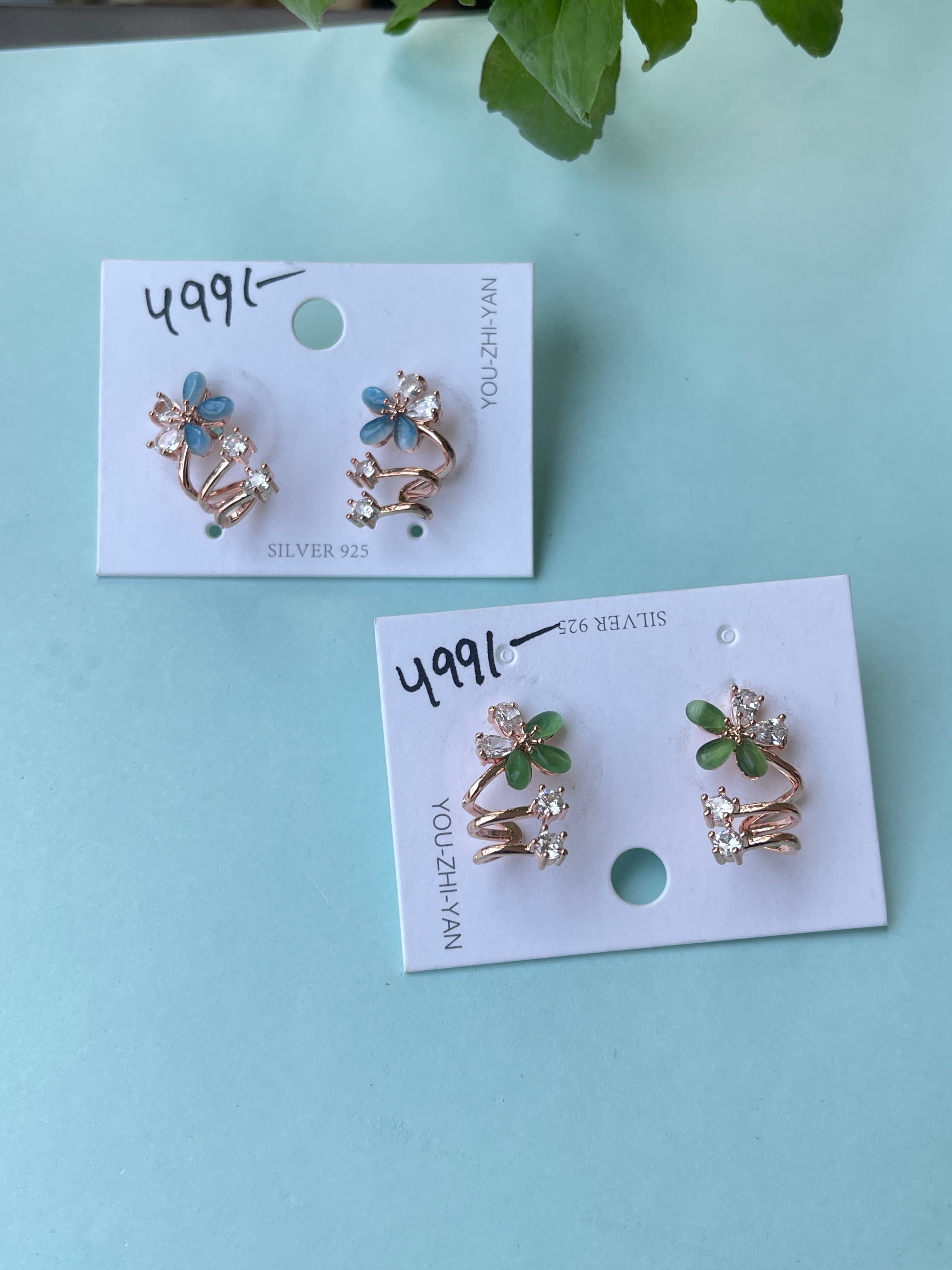 5 stone earrings earrings
