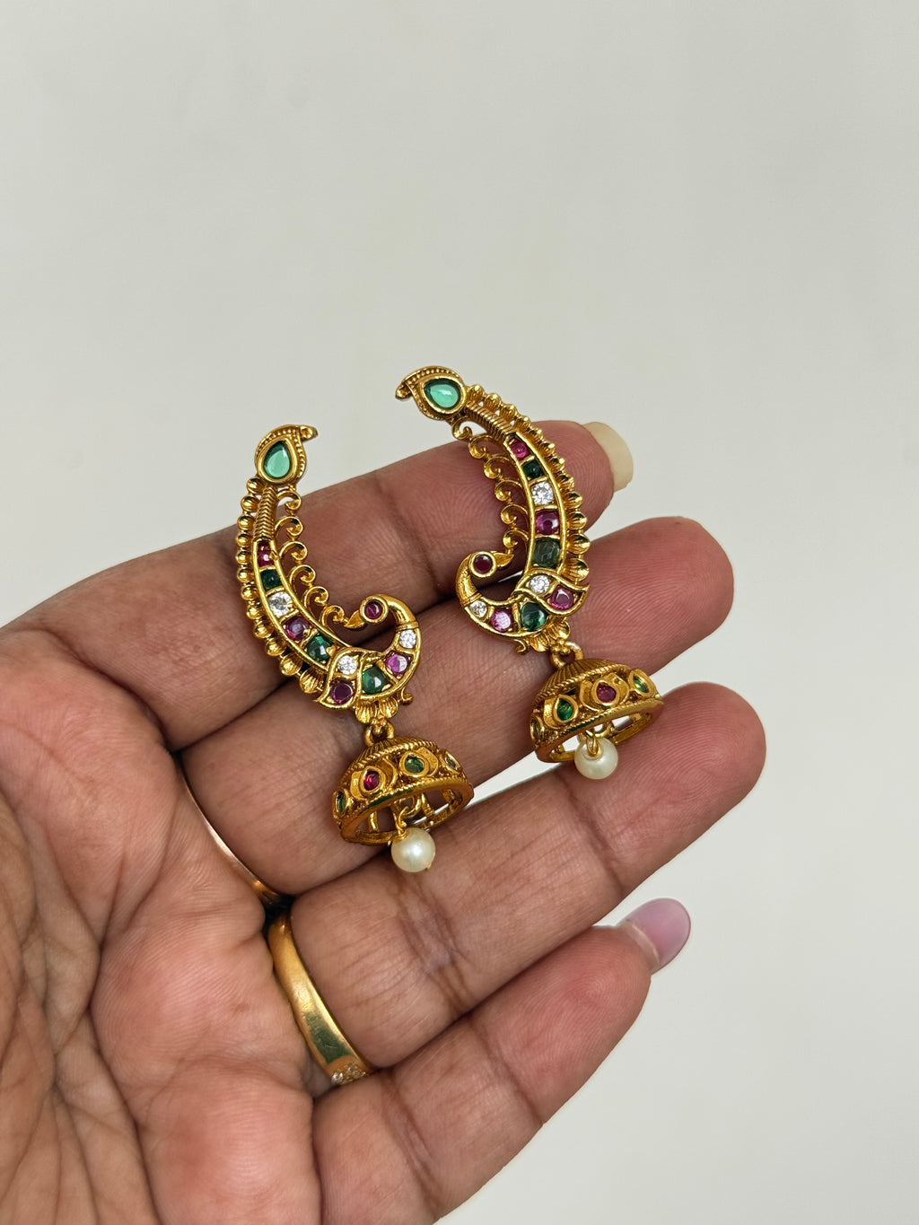 Er203 kemp peacock earcuffs