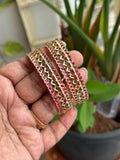 Panchaloham green ruby bangles ph623