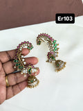 Er103 kemp peacock earcuffs
