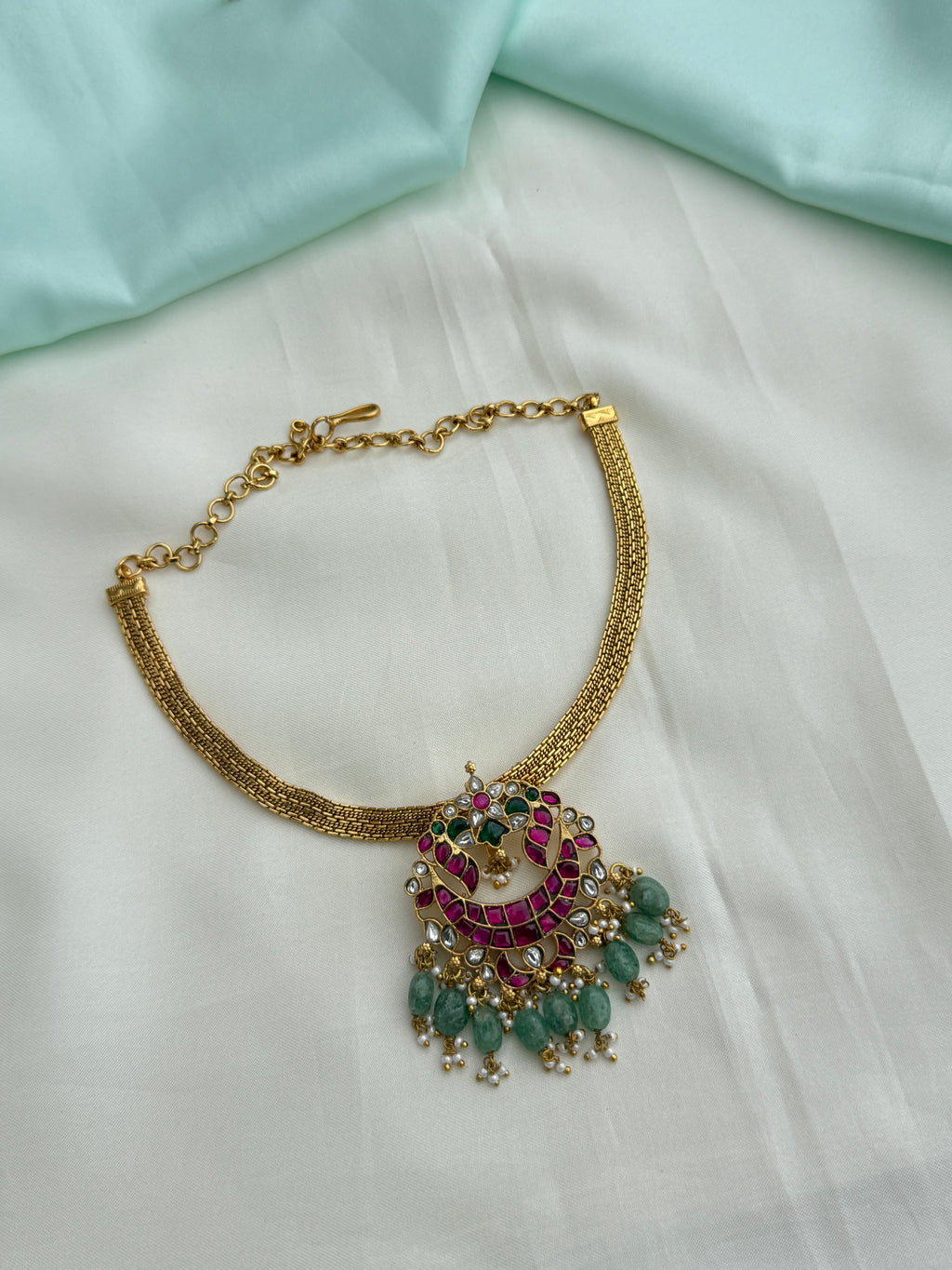Hs027 jadau Kundan neck set