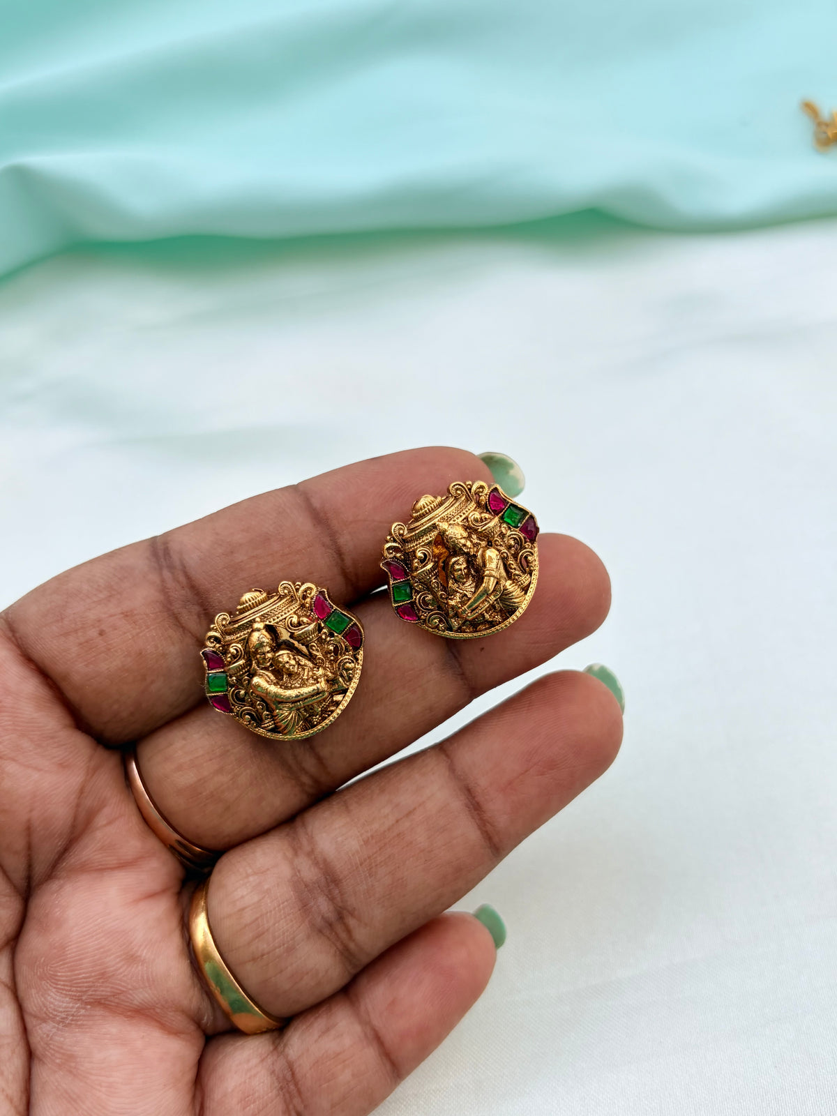 Unique  multi Ram and Sita studs St197
