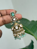 Er123 moissanite butta Earrings