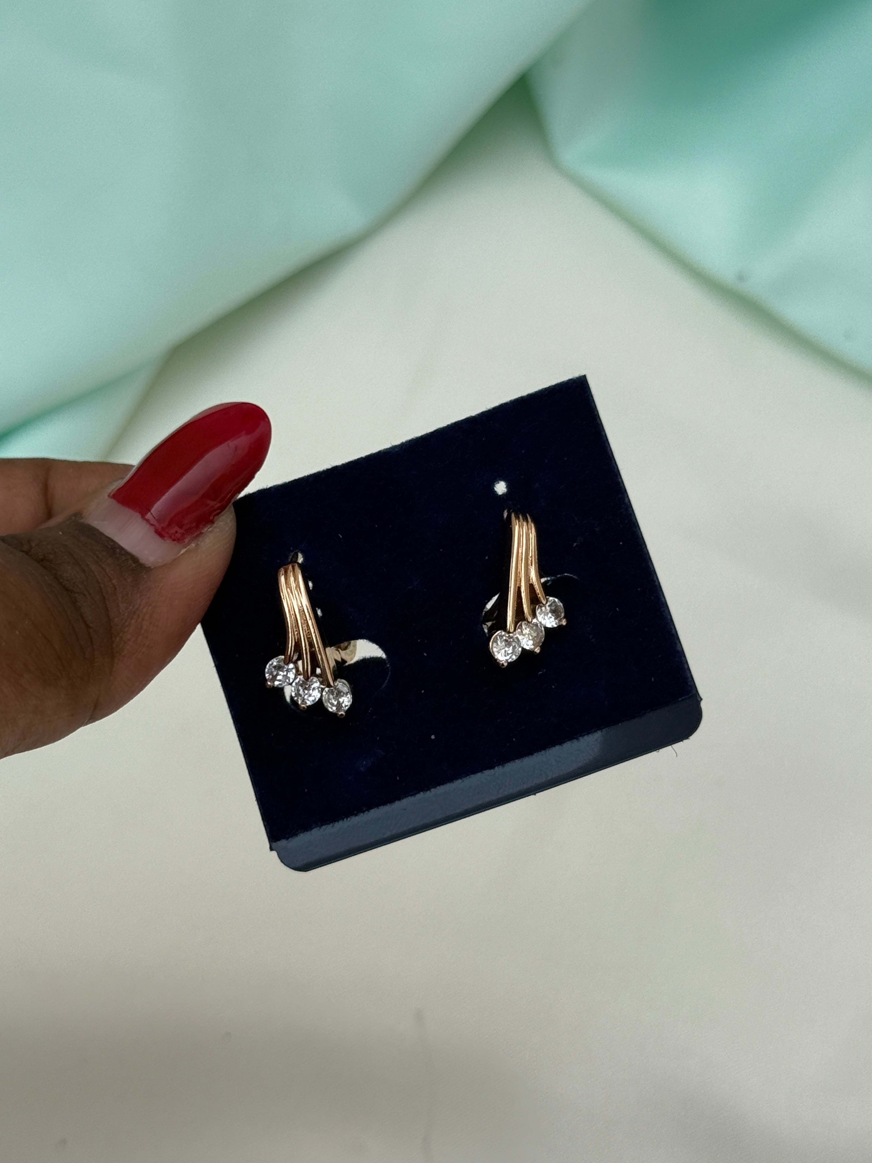 St088 anti tarnish hoops earrings
