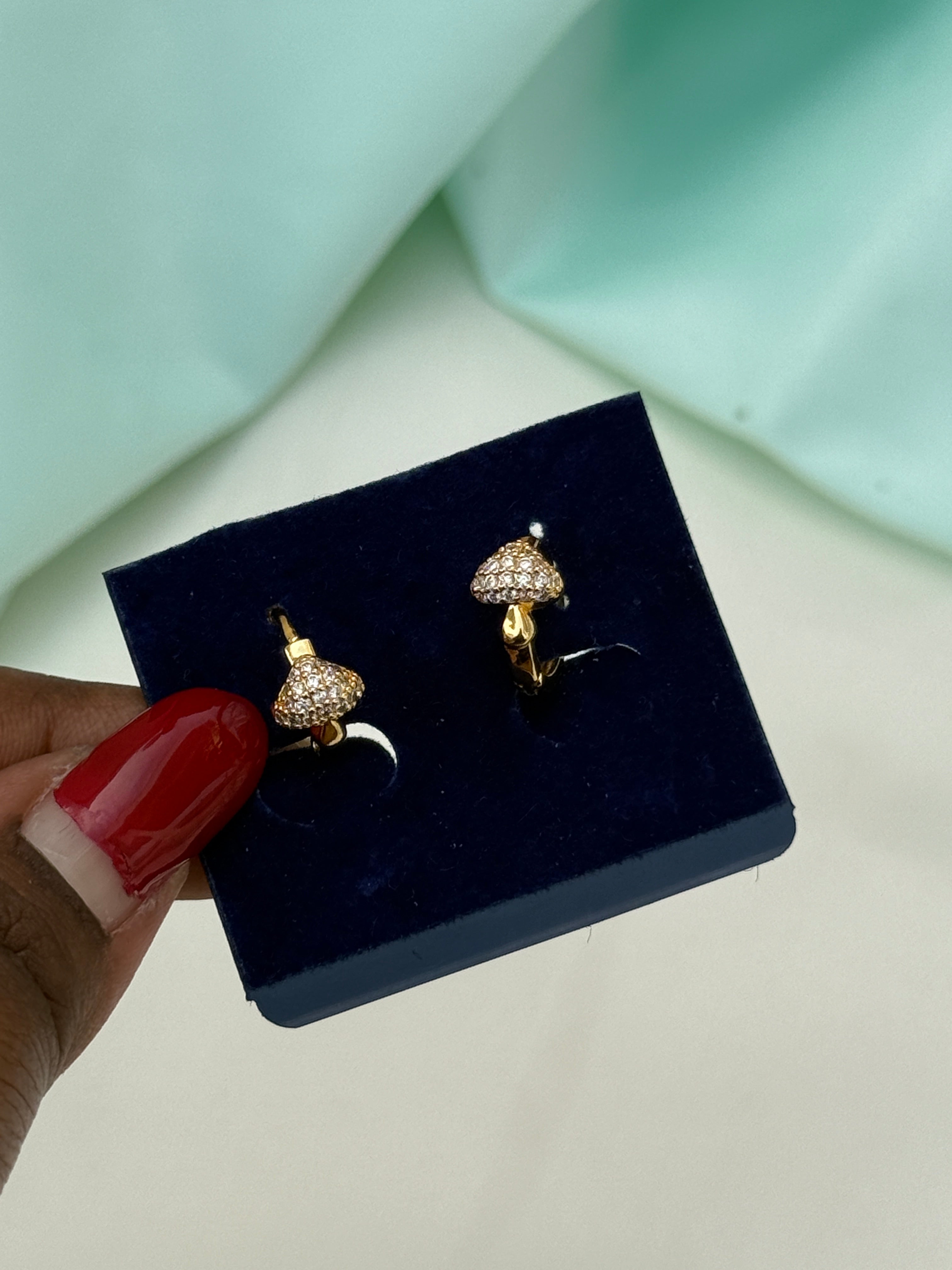 St089 anti tarnish hoops earrings