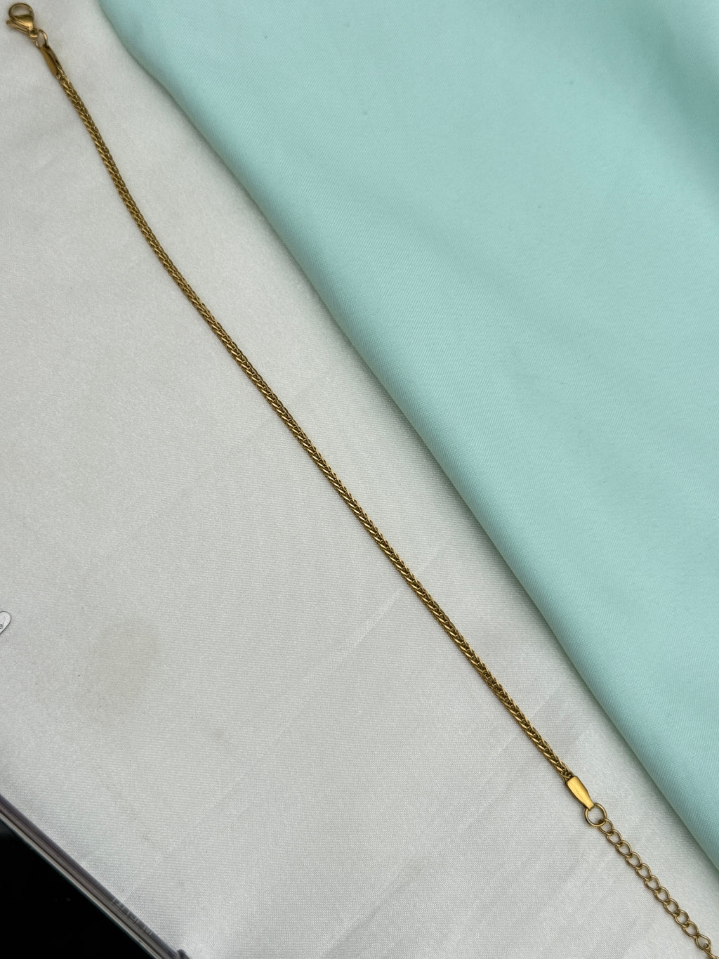 Ak143 anti tarnish 10.5 inches single piece 199 and 2 pieces 398 adjustable anklets