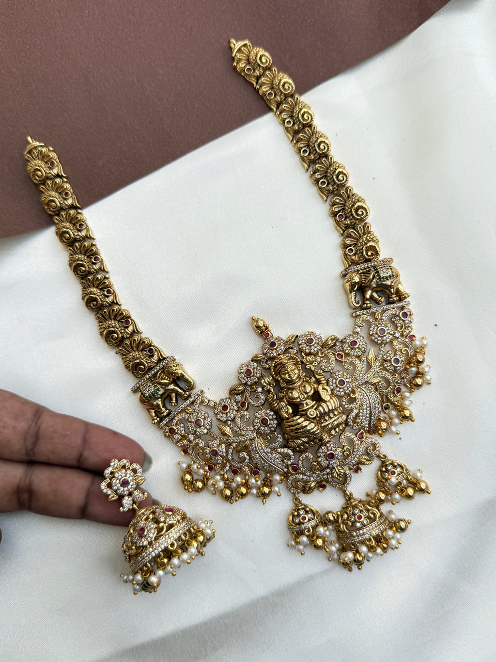 Ns360 Nakshi 3/4th lakshmi devi big size pendant
