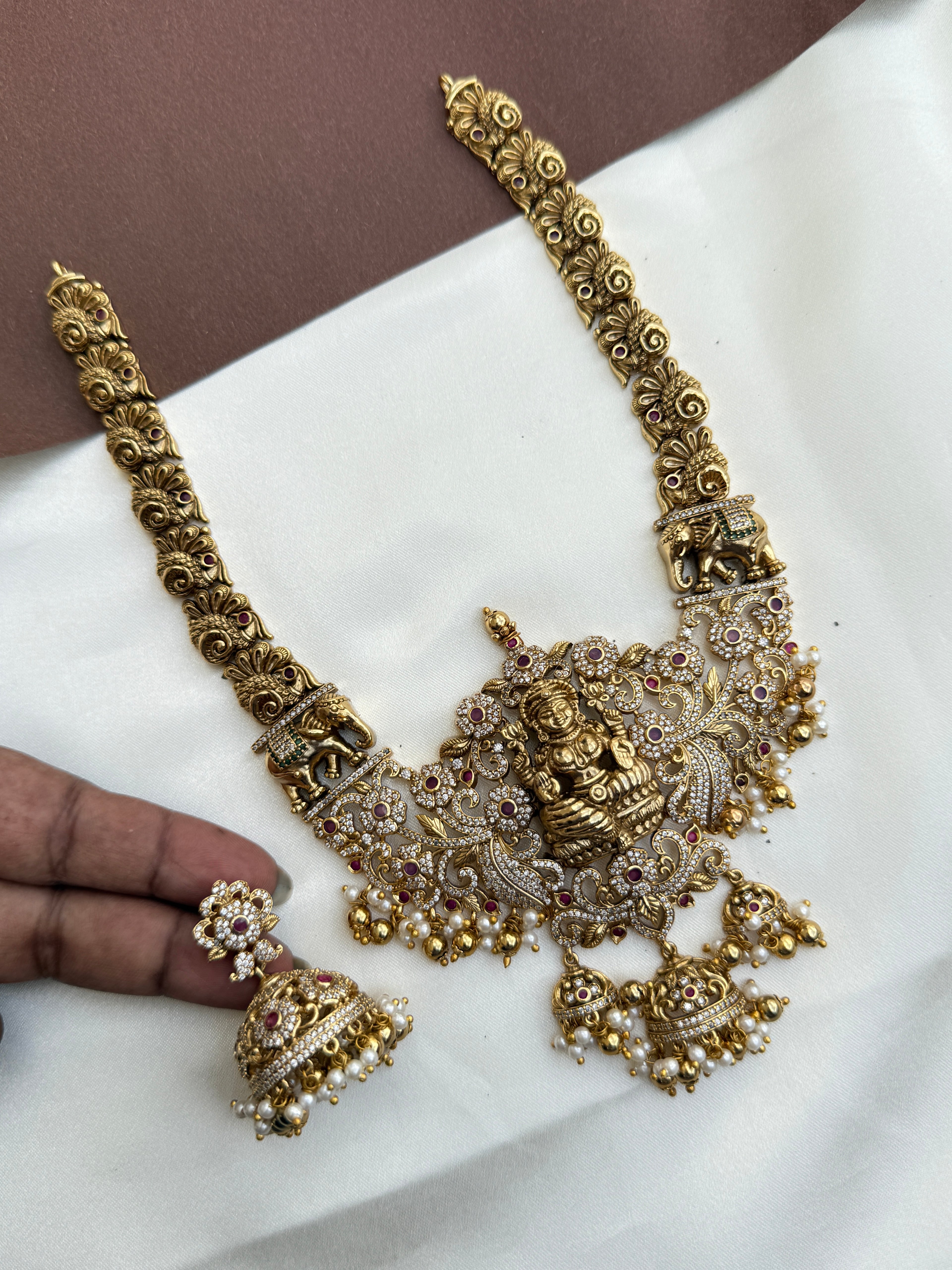 Ns360 Nakshi 3/4th lakshmi devi big size pendant