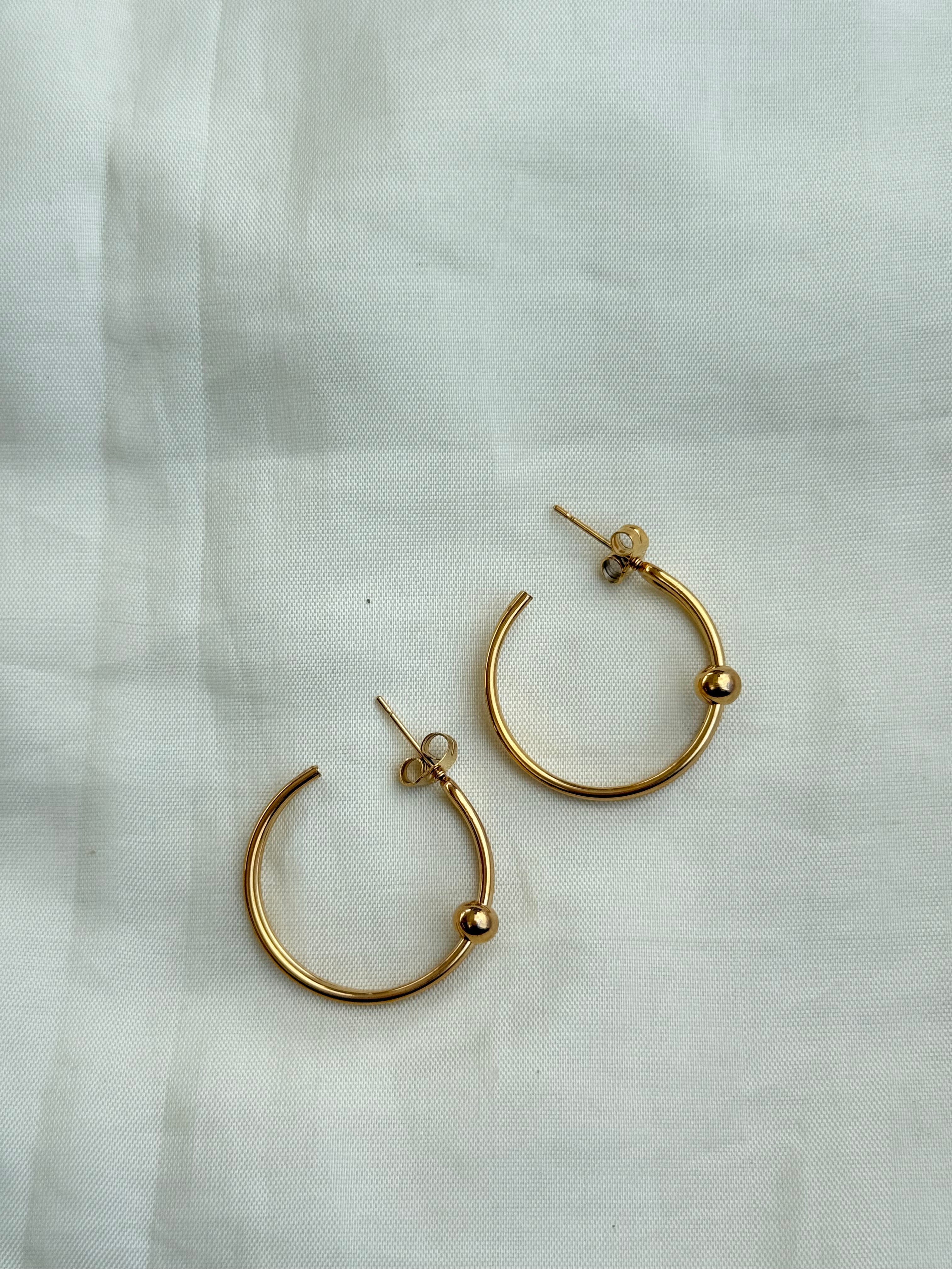 Er012 anti-tarnish hoops Color won't fade