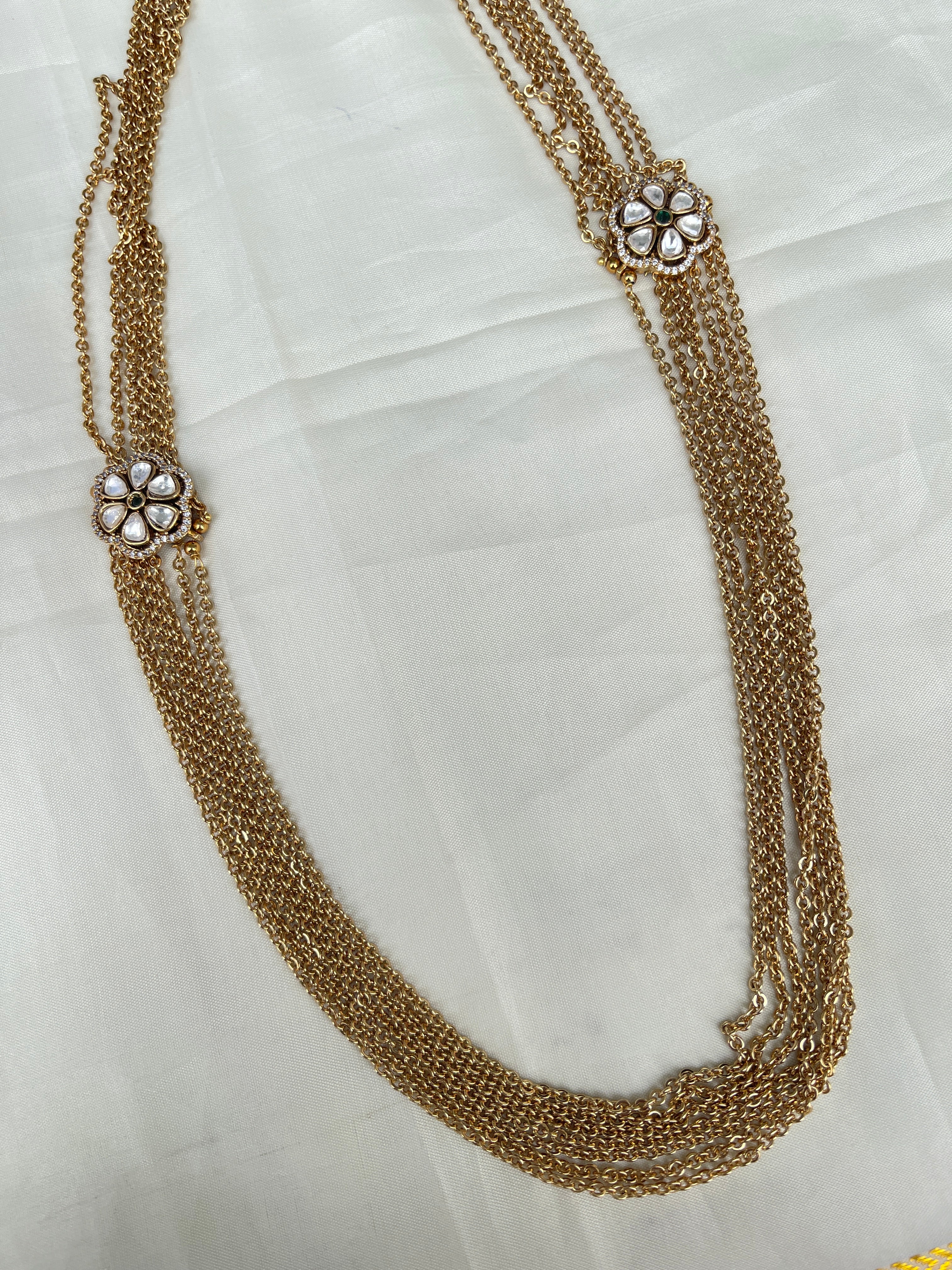 7 layers moissanite pendant chandraharam