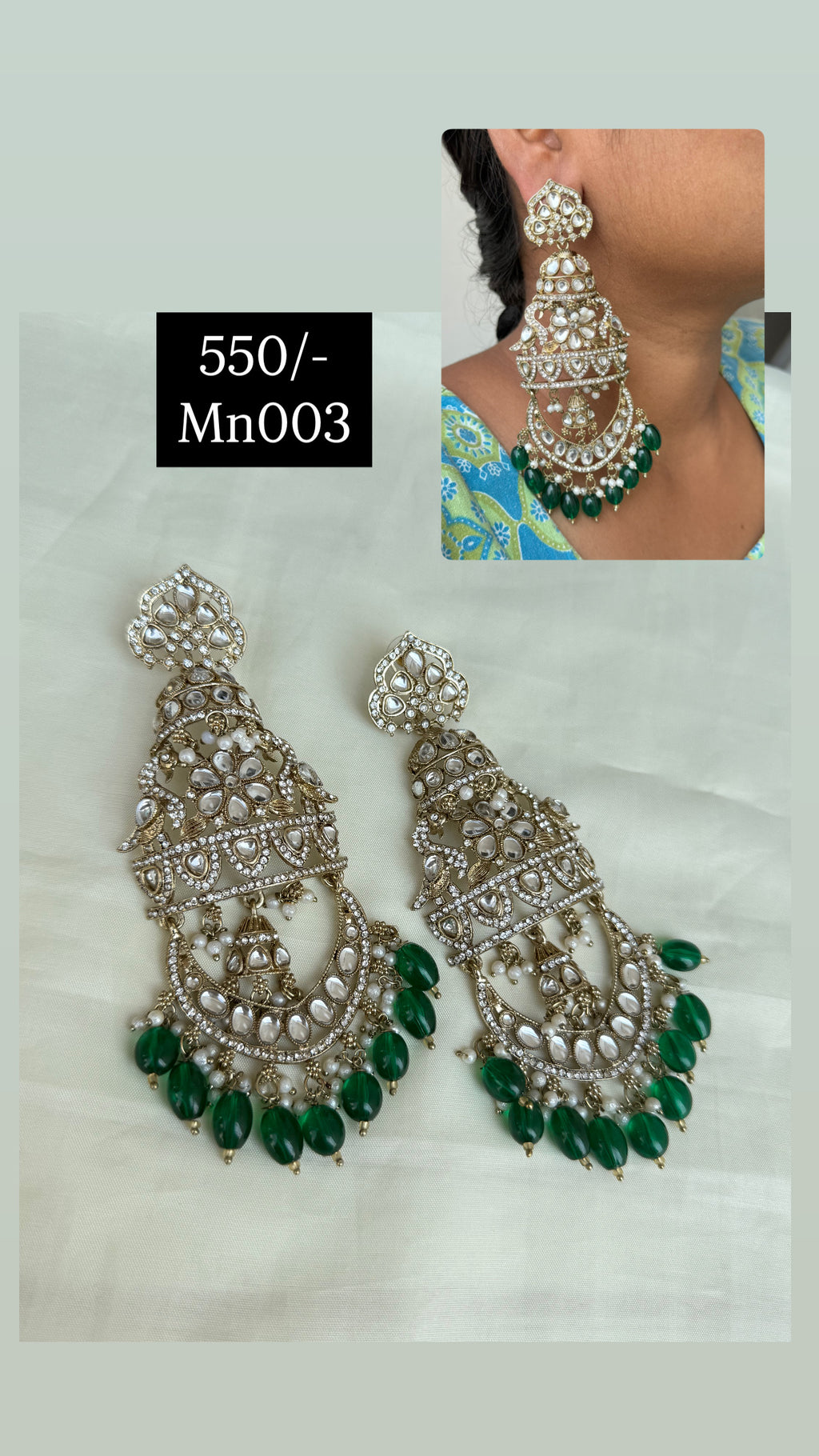 Mn003 big size flamingo statement earrings (5-6 inches approximately)