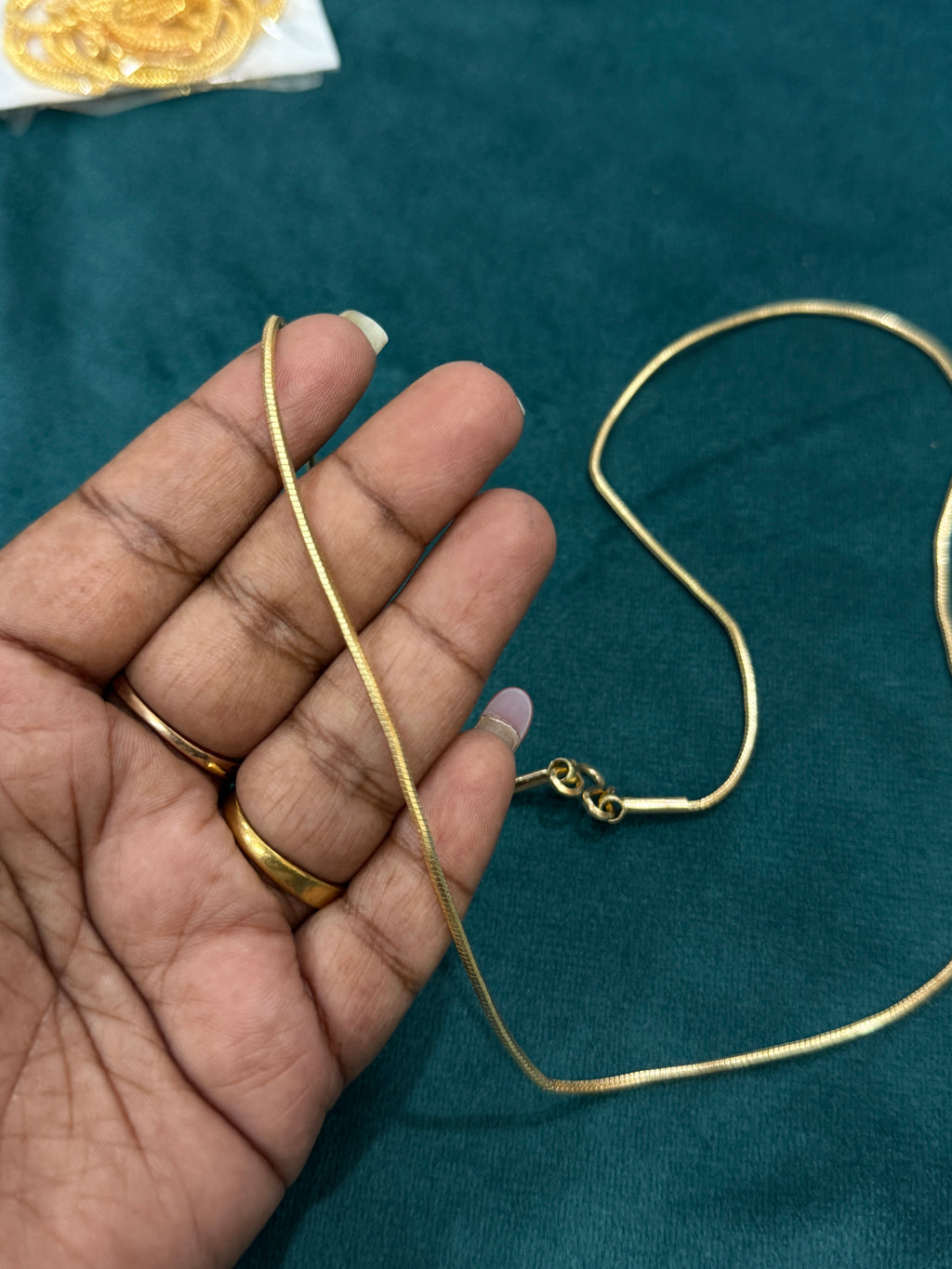 Tc002 unpolished panchaloha mangalsutra thali chain 24 inches
