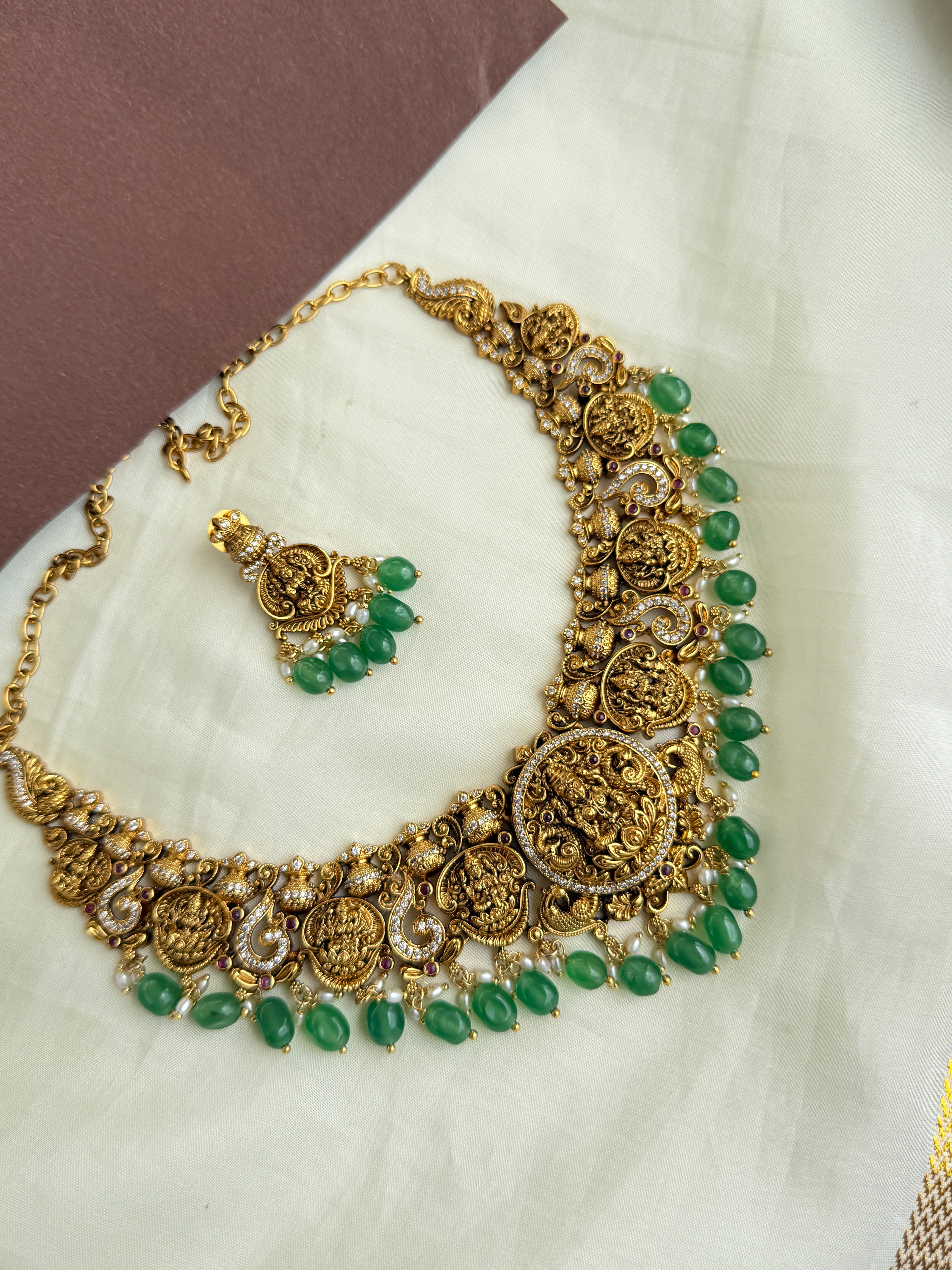 Ns317 Lakshmi Devi nakshi neckset