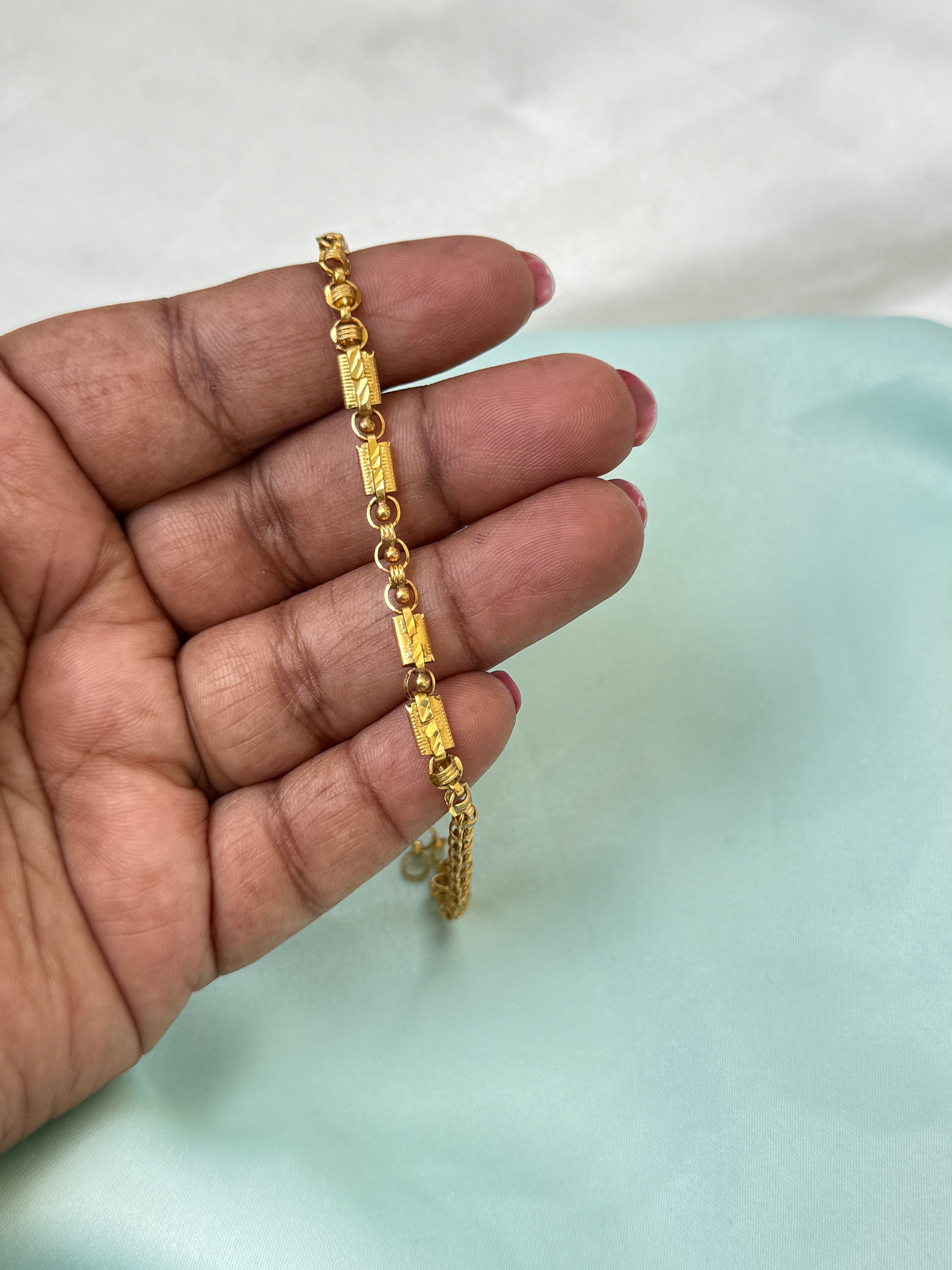 Ph047 Panchaloham 7 inches 2.4 to 2.6 adjustable chain bracelet