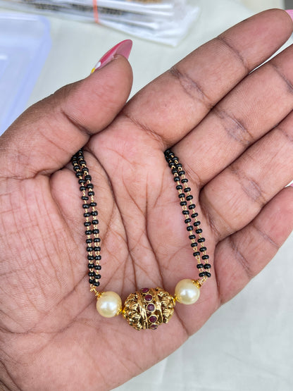 2 lines short nakshi ball blackbeads