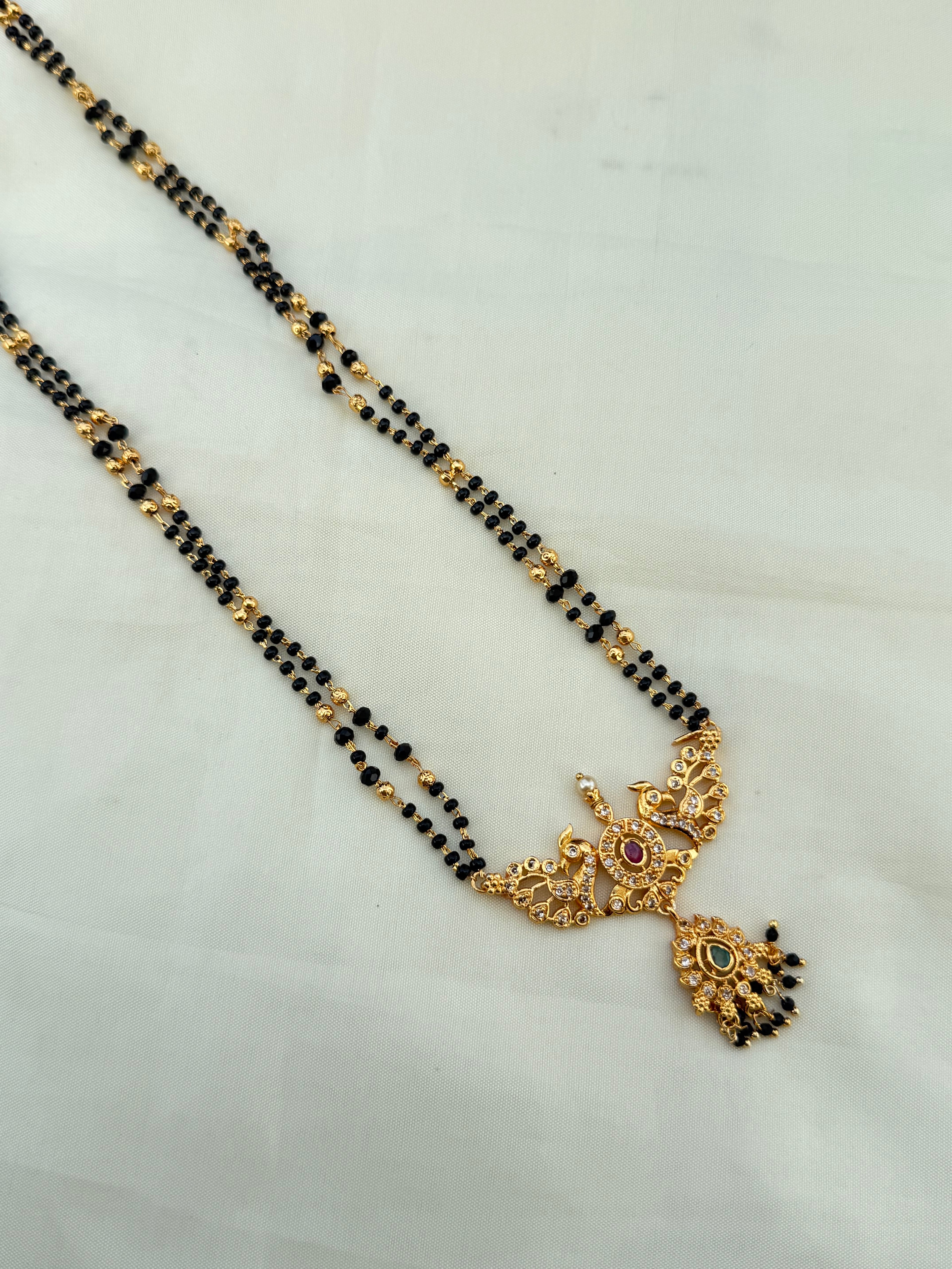 Bb600 26inches 2 lines long Blackbeads