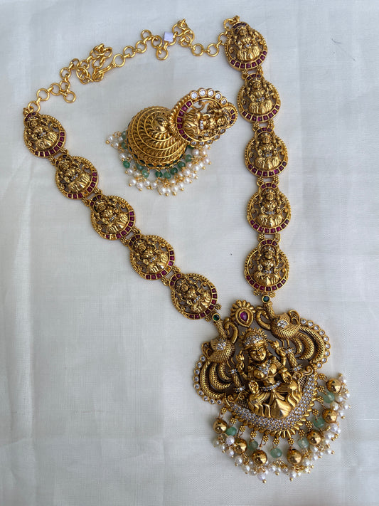 Ns1525 lakshmi devi neckset with buttalu