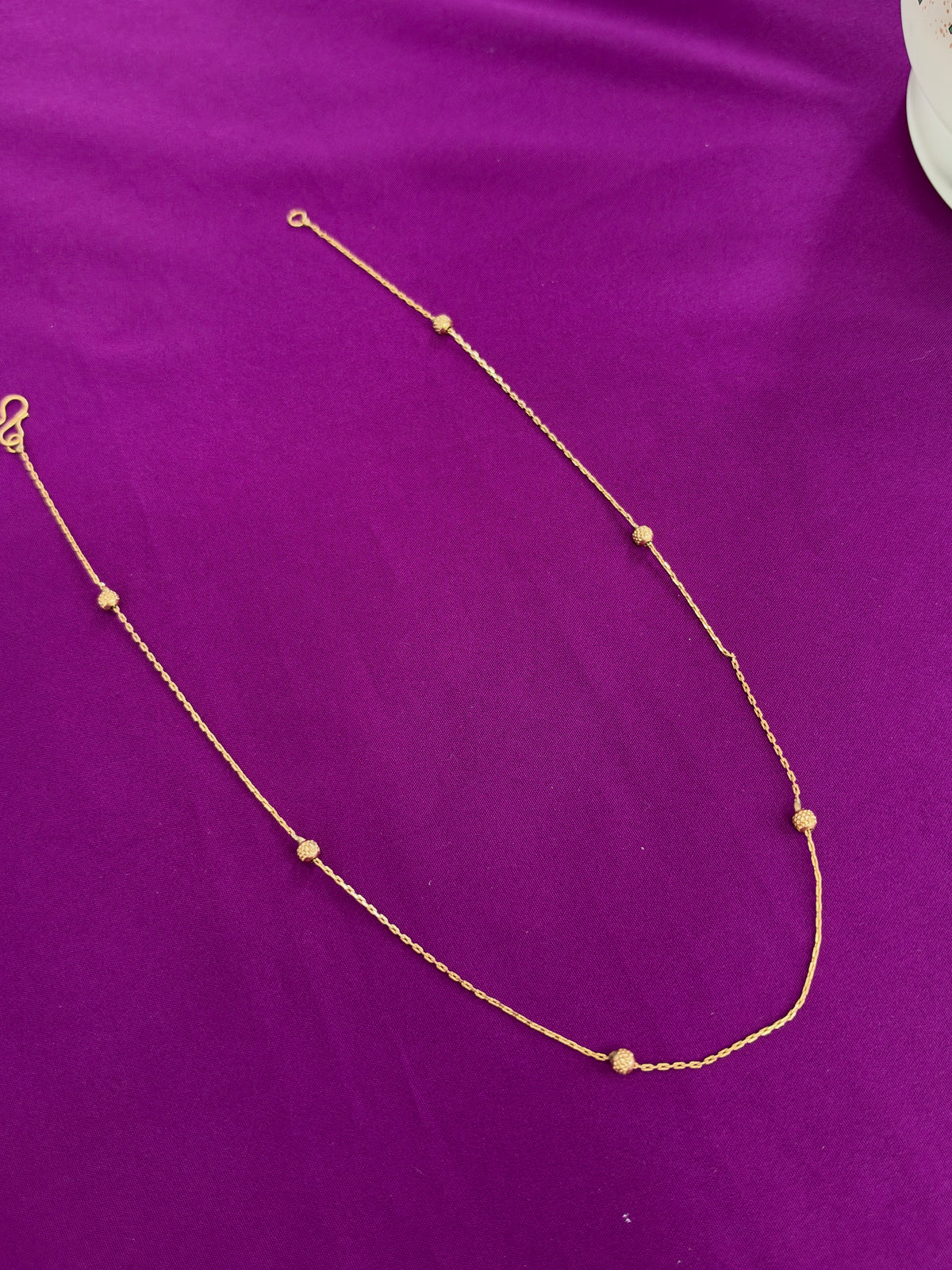 Ph701 unpolished Panchaloham balls 18 inches daily wear chain