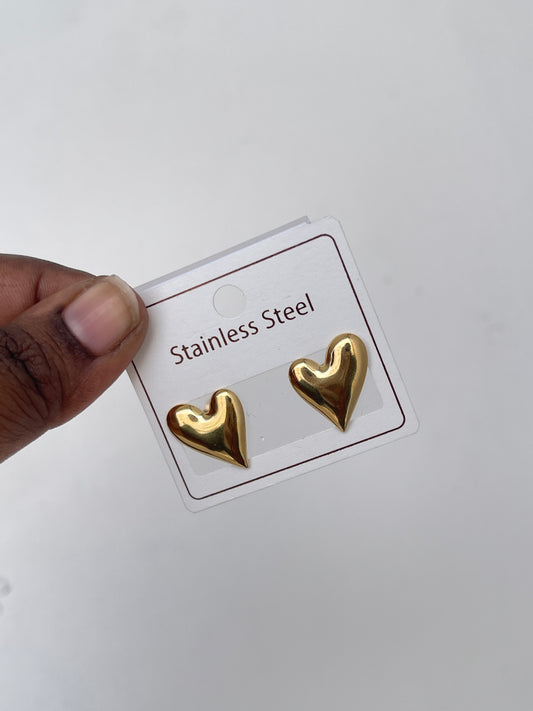 Heart studs Color won't fade