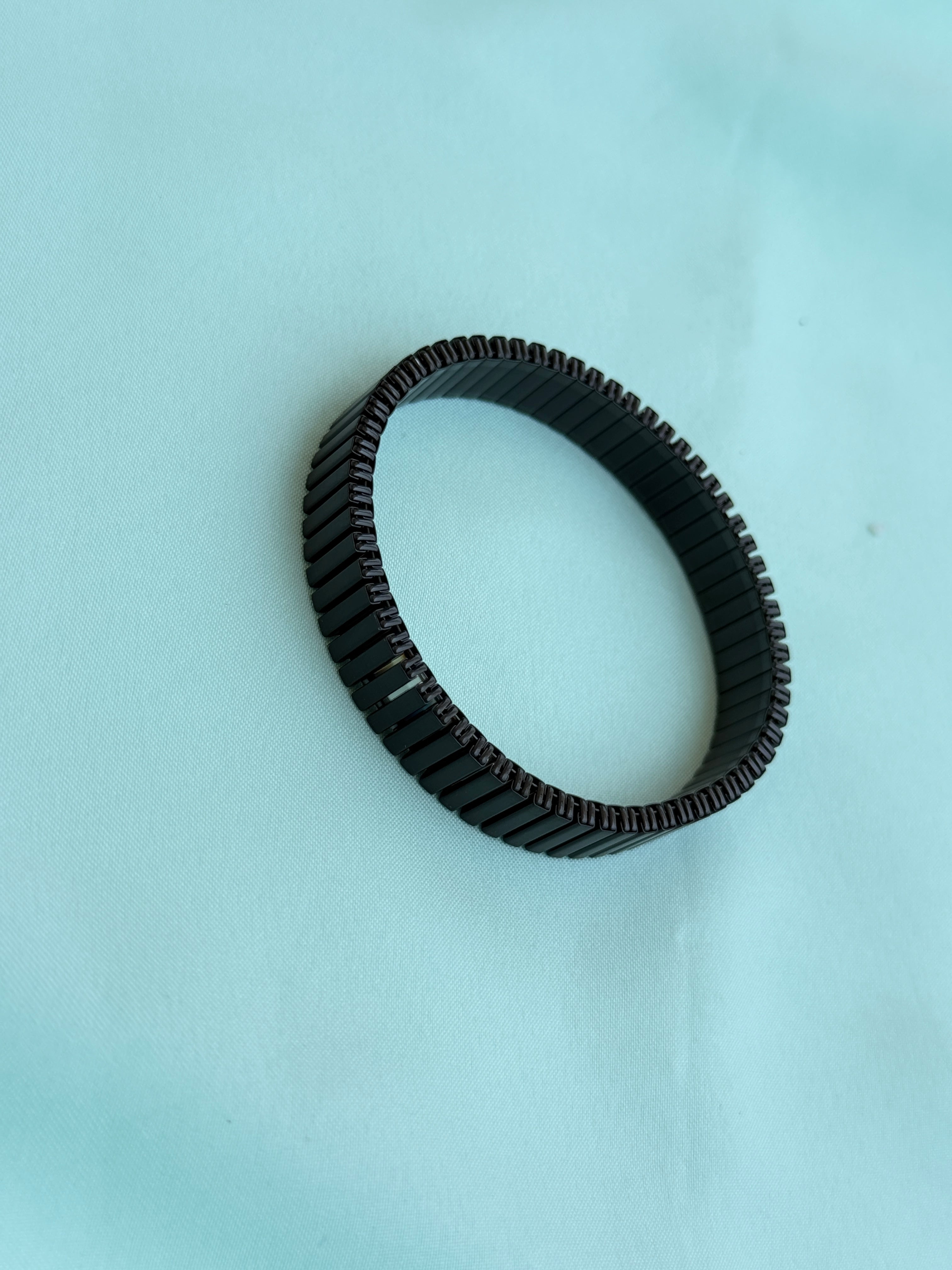 Mn024 anti tarnish black ceramic  mens bracelet