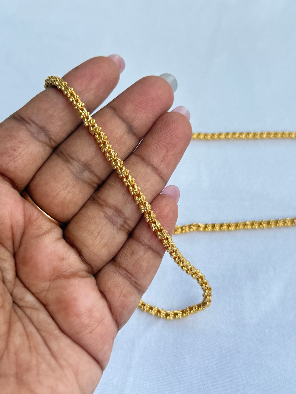 Tc026 30 inches unpolished panchaloham mangalsutra chain thali