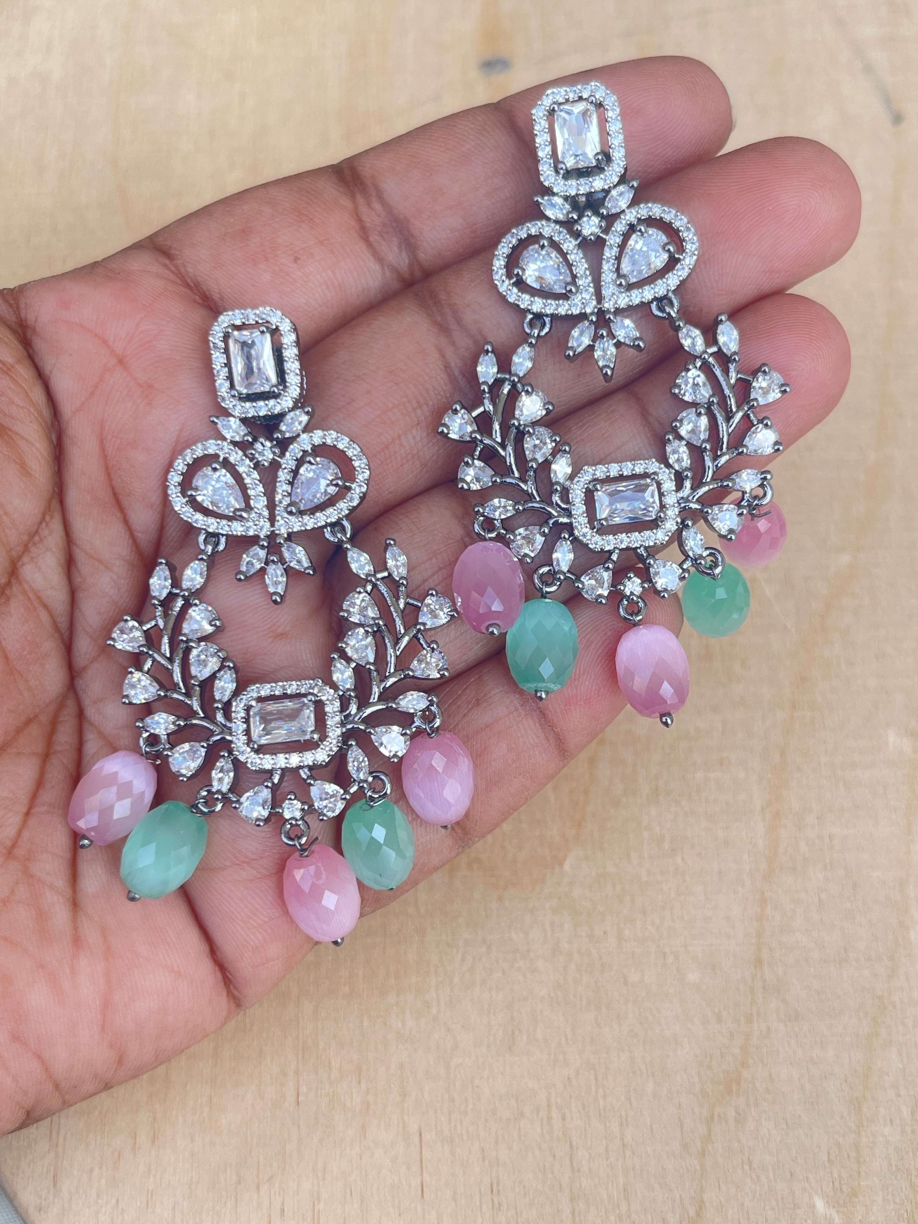 Zircon Western pastel earrings