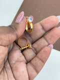 PH222 microgold u Hoops earrings