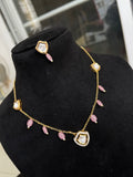 Kundan pendent and beads pc011