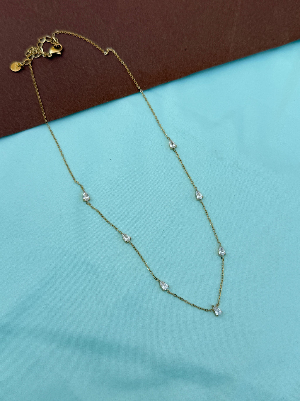 Dc090 anti tarnish single line drops 18inches adjustable daliy wear chain