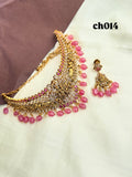 Ch014 lord Krishna and cows choker with earrings