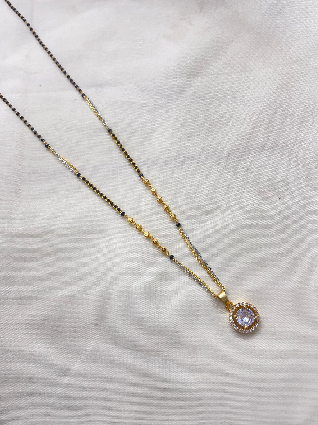 Single line 18inches blackbeads bb1610