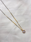 Single line 18inches blackbeads bb1610
