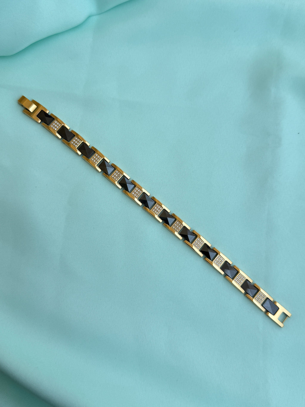 Mn032 anti tarnish men's ceramic black bracelet suits for 2.8 to 2.10 size