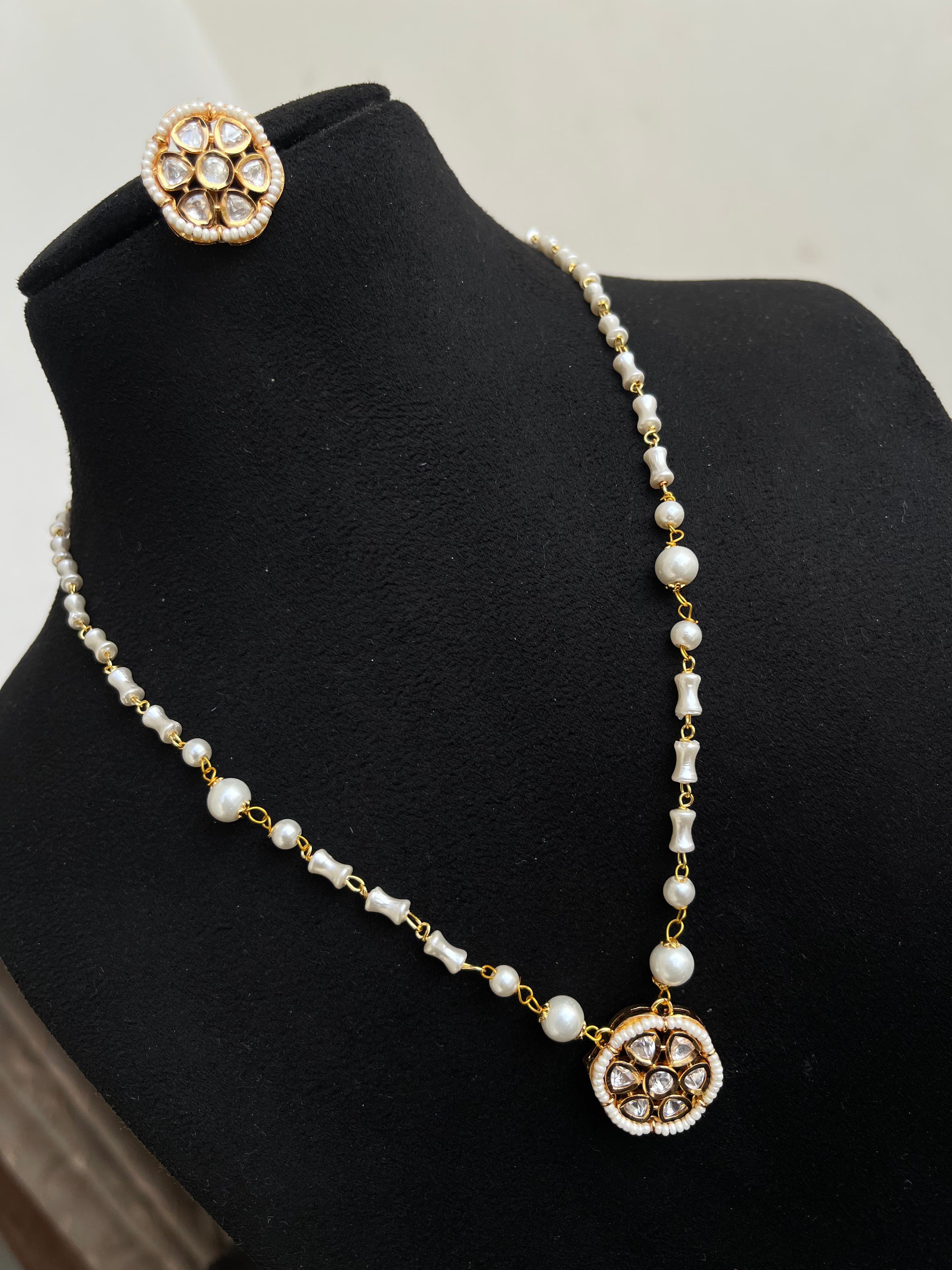 Kundan Pearl Chain pc009