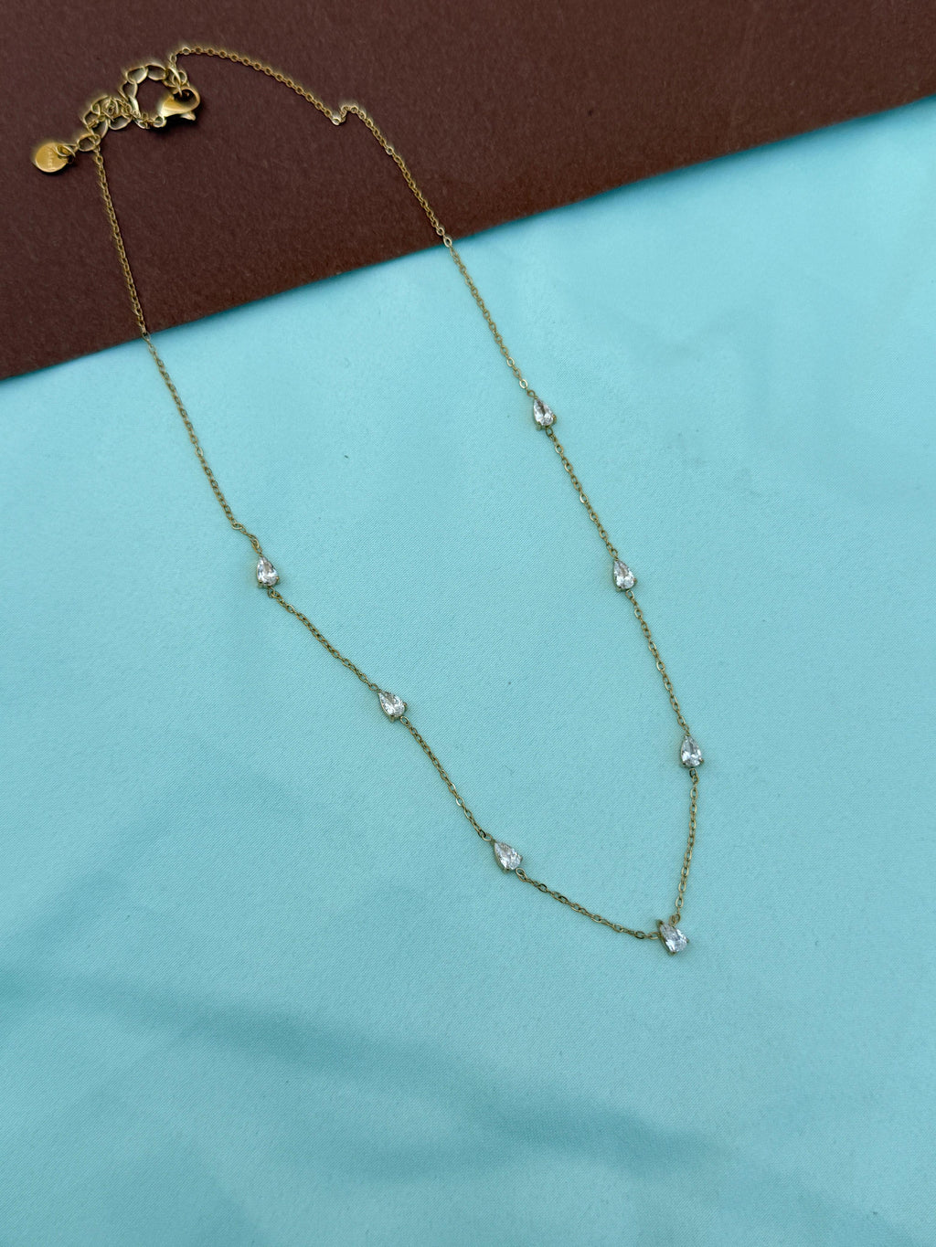 Dc090 anti tarnish single line drops 18inches adjustable daliy wear chain
