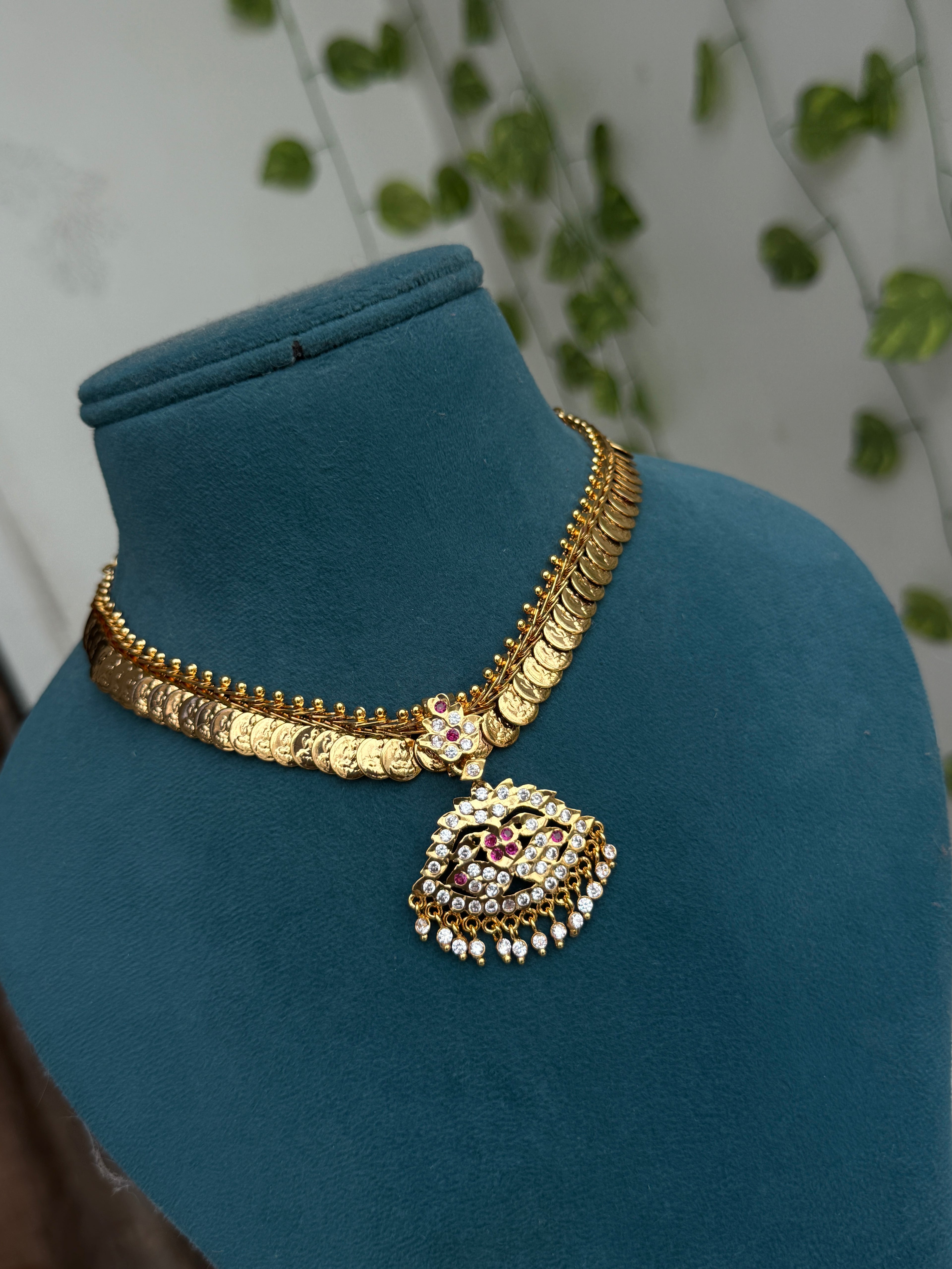 Ph144 panchaloham palisade Lakshmidevi kasulaperu neckset